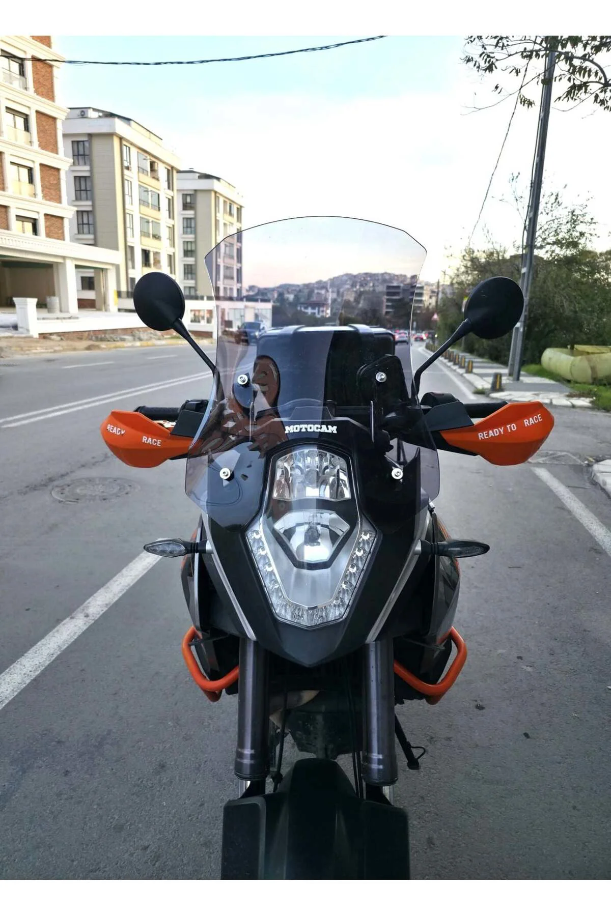 KTM 1190 Adventure Ön Cam 2008-2017 Model 56cm Füme Renkli 4mm