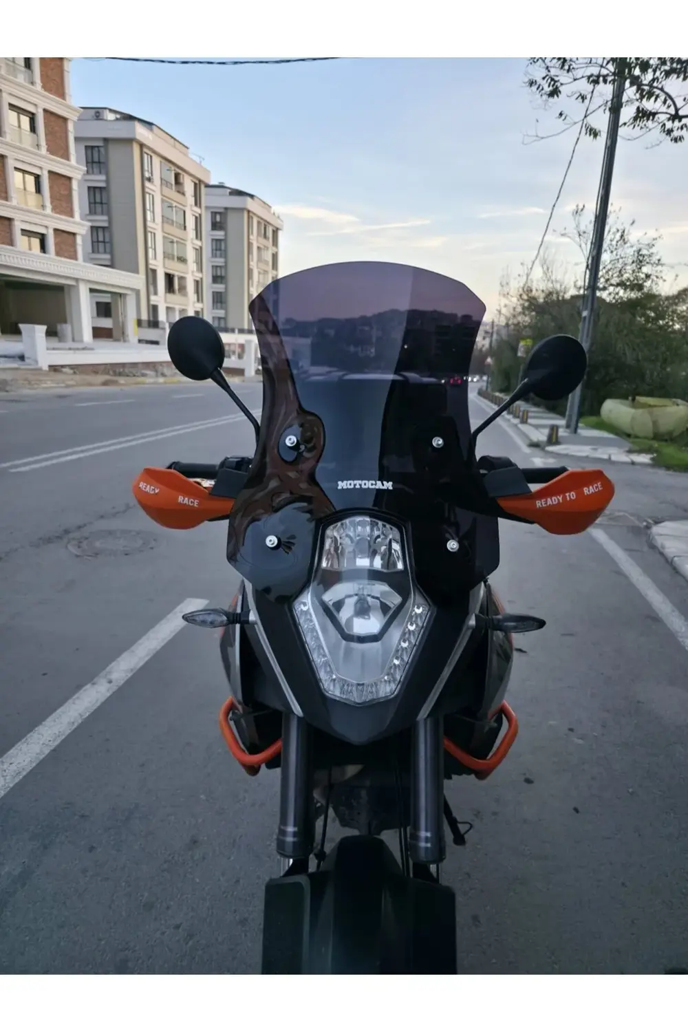 KTM 1190 Ön Cam 2008-2017 Model 56cm Siyah Renkli 4mm