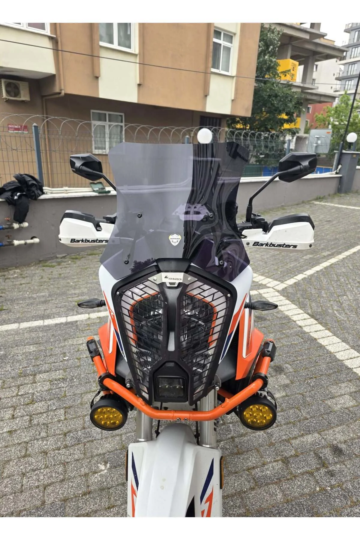 KTM 1290 Super Adventure Ön Cam 2021-2026 Model 41cm Siyah Renkli