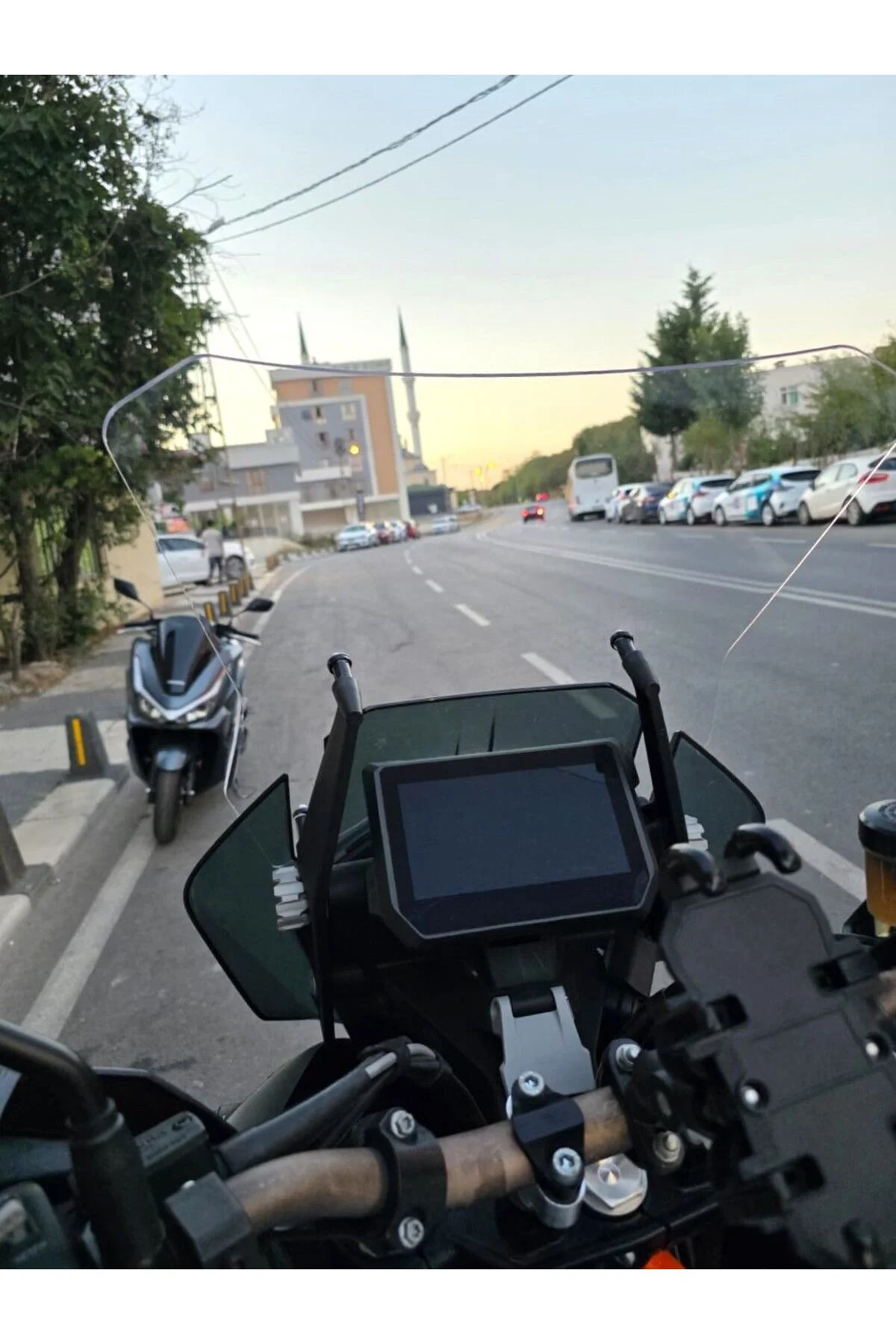 KTM 1290 Super Adventure Ön Cam 2017-2020 Model 43cm Şeffaf Renkl