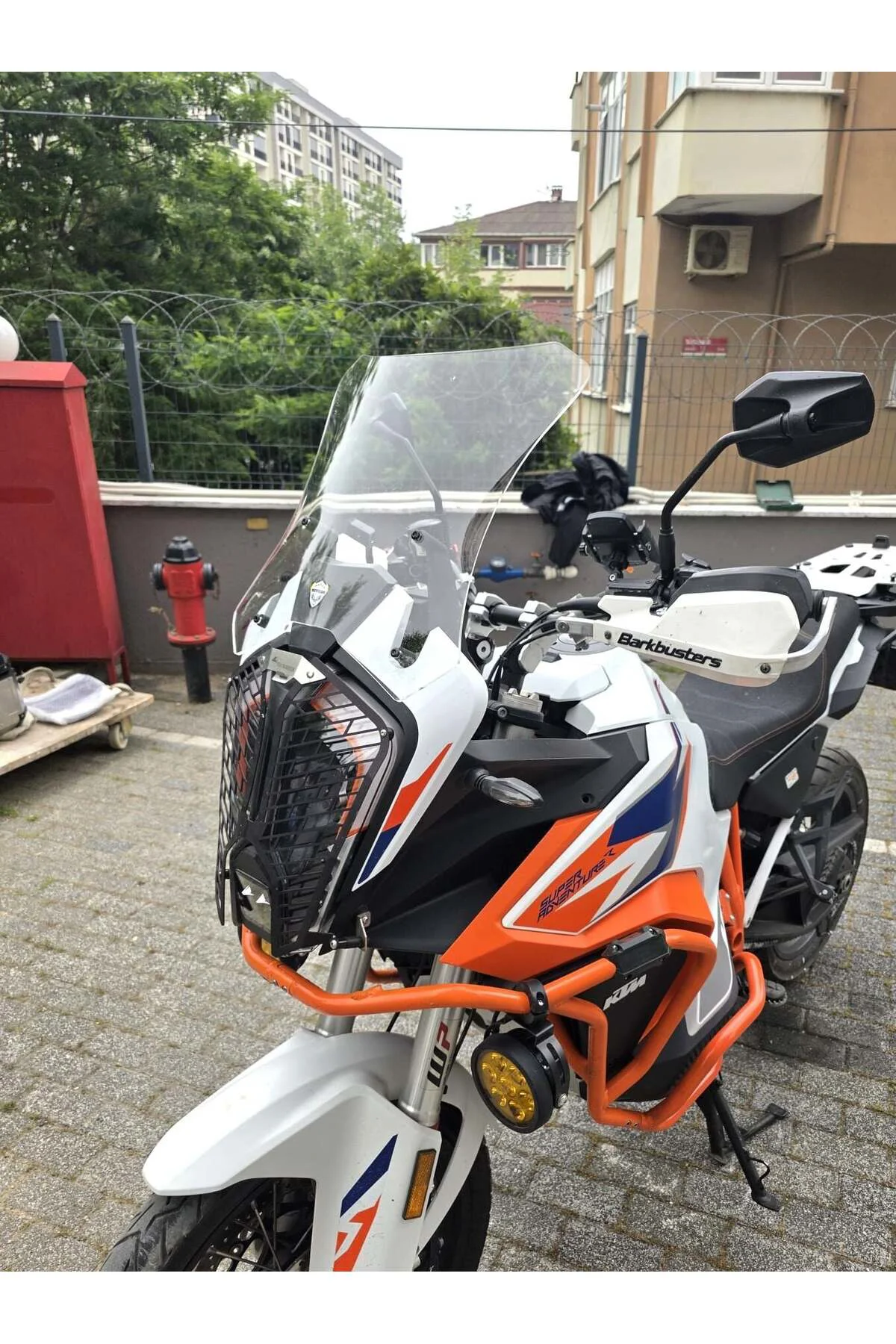 KTM 1290 Super Adventure Ön Cam 2021-2026 Model 41cm Şeffaf Renkl
