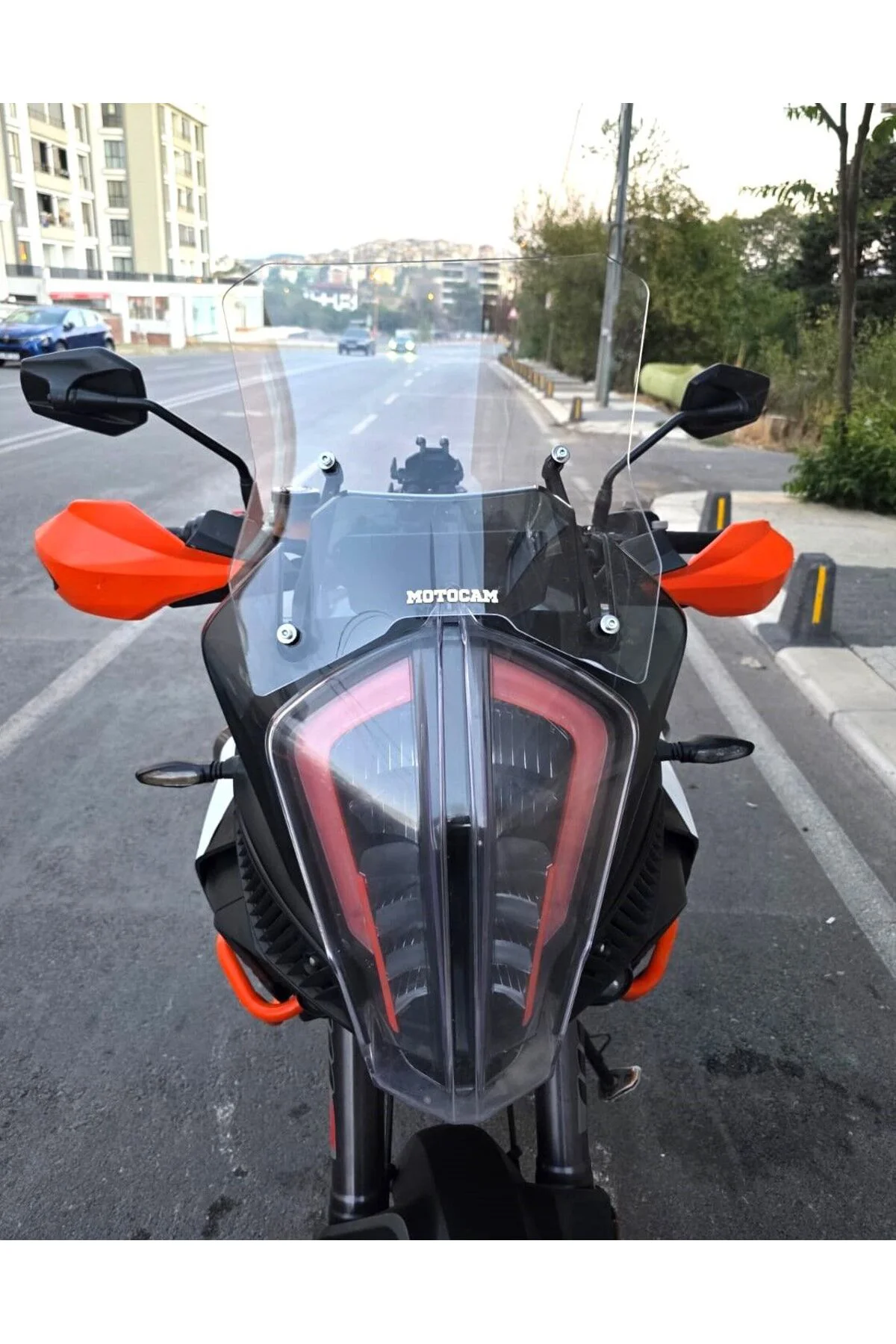 KTM 1290 Super Adventure Ön Cam 2017-2020 Model 43cm Şeffaf Renkl