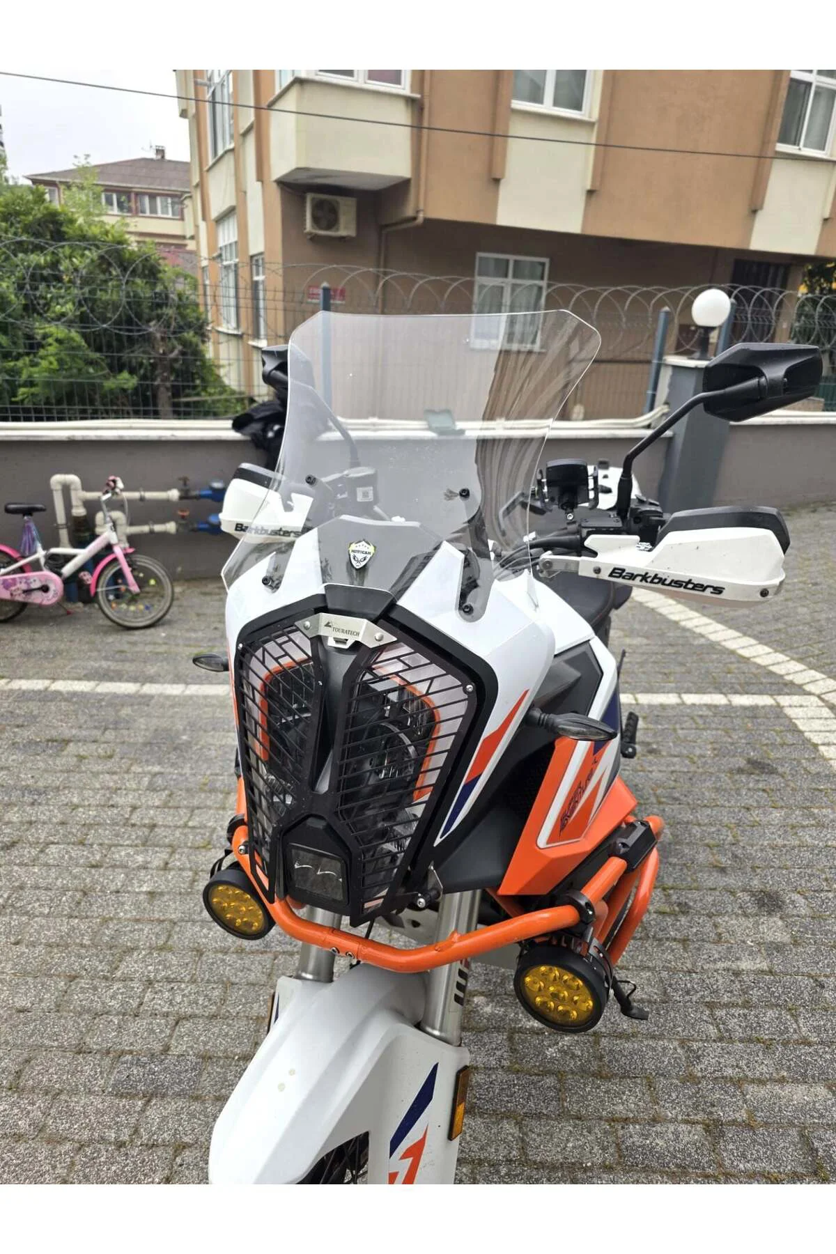 KTM 1290 Super Adventure Ön Cam 2021-2026 Model 41cm Şeffaf Renkl