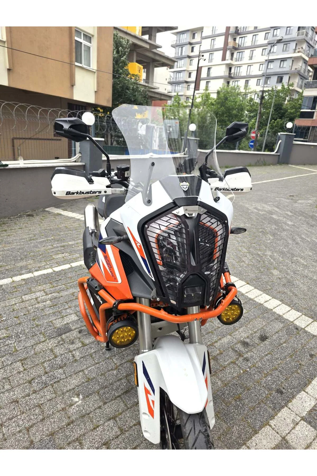 KTM 1290 Super Adventure Ön Cam 2021-2026 Model 41cm Şeffaf Renkl
