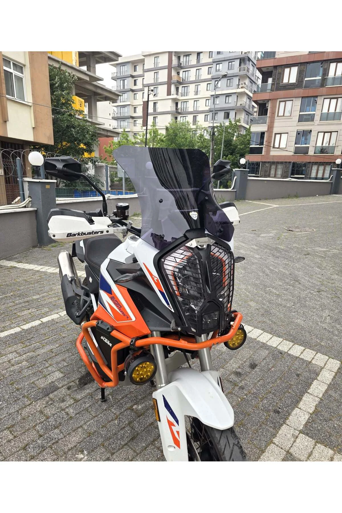 KTM 1290 Super Adventure Ön Cam 2021-2026 Model 41cm Siyah Renkli