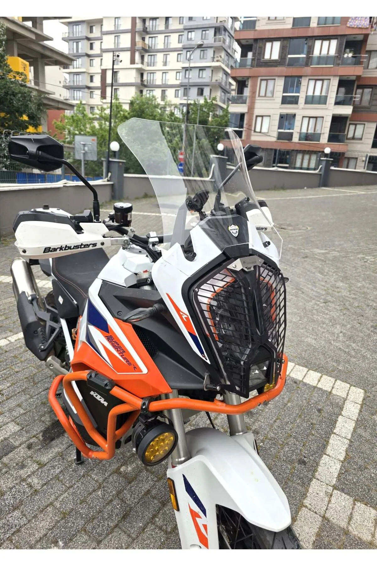 KTM 1290 Super Adventure Ön Cam 2021-2026 Model 41cm Şeffaf Renkl