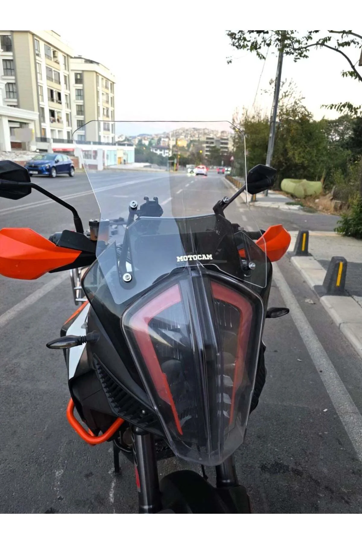 KTM 1290 Super Adventure Ön Cam 2017-2020 Model 43cm Şeffaf Renkl