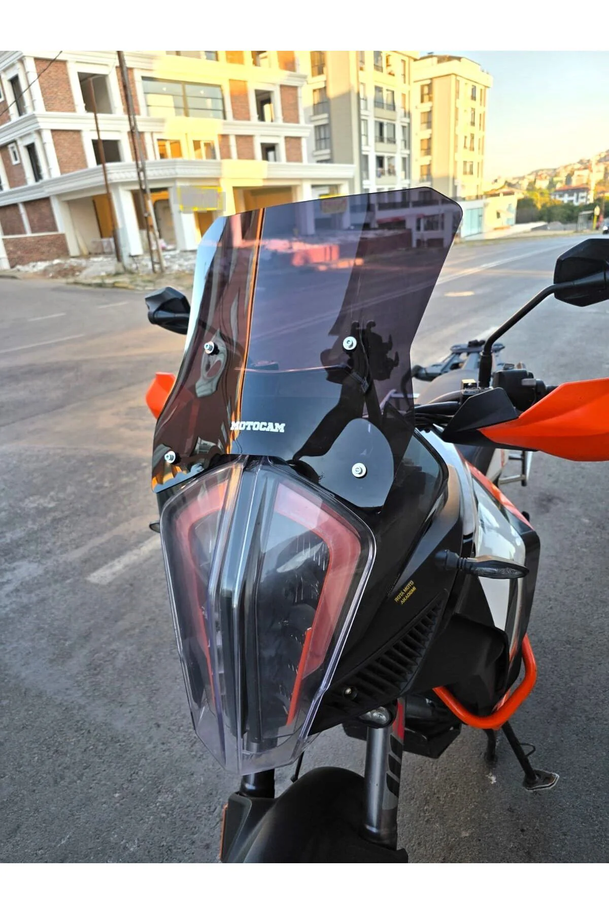 KTM 1290 Super Adventure Ön Cam 2017-2020 Model 43cm Siyah Renkli