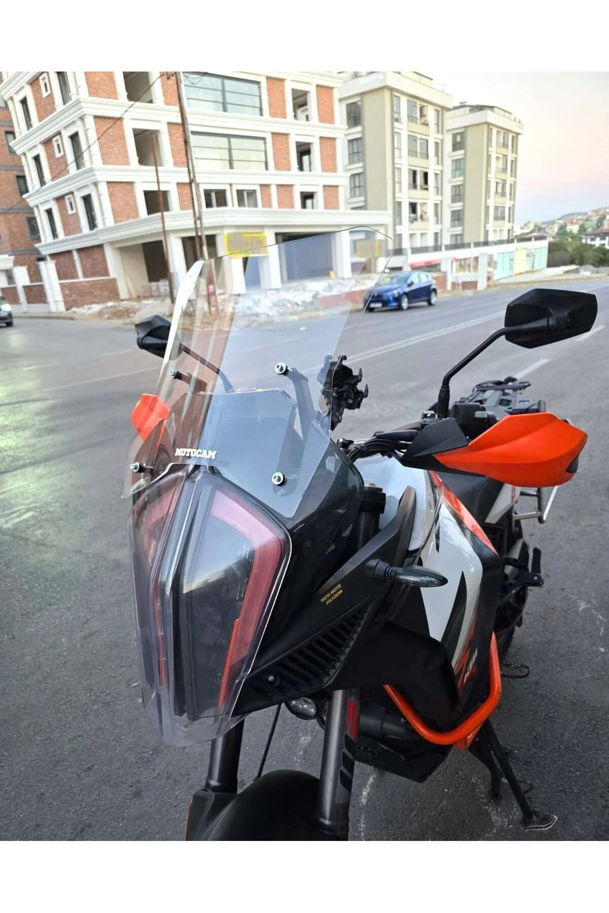 KTM 1290 Super Adventure Ön Cam 2017-2020 Model 43cm Şeffaf Renkl