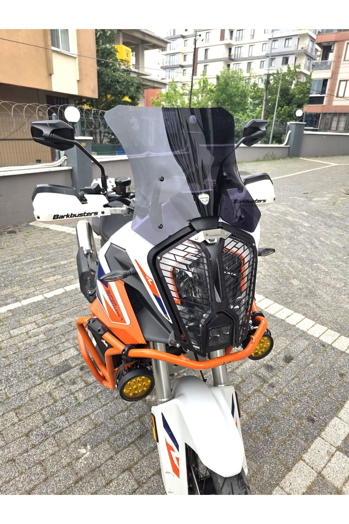 KTM 1290 Super Adventure Ön Cam 2021-2026 Model 41cm Siyah Renkli
