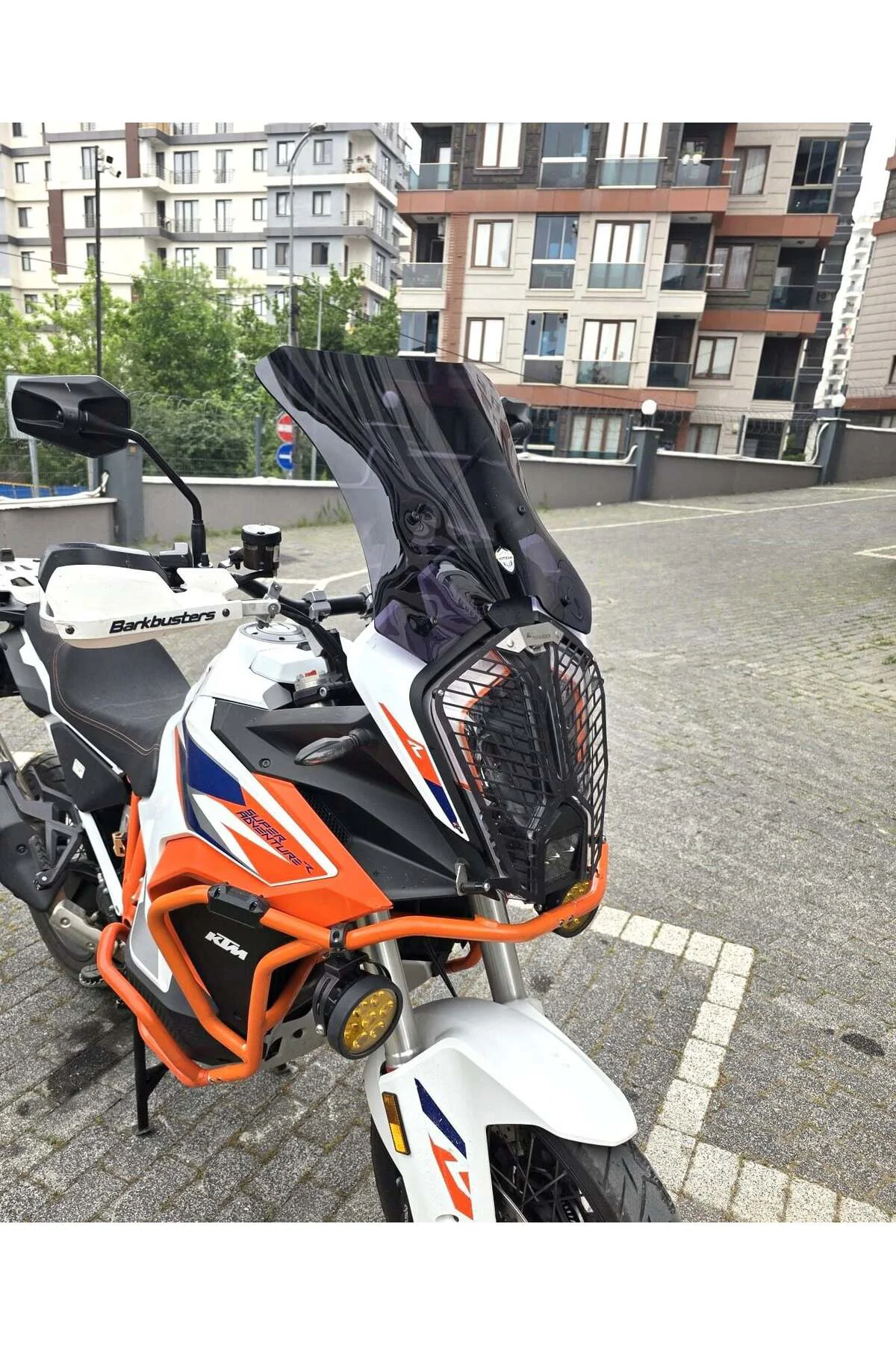 KTM 1290 Super Adventure Ön Cam 2021-2026 Model 41cm Siyah Renkli