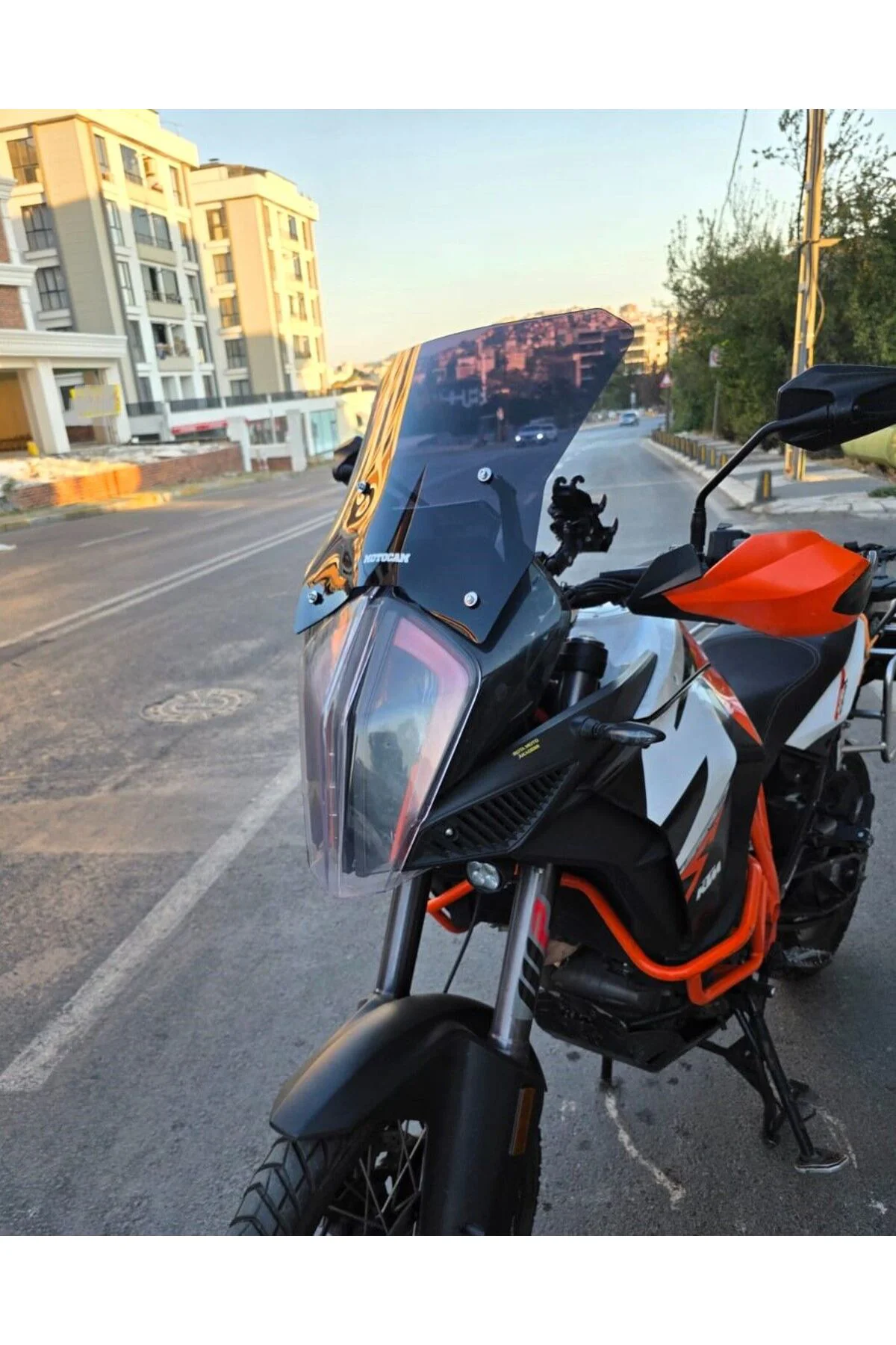 KTM 1290 Super Adventure Ön Cam 2017-2020 Model 43cm Siyah Renkli