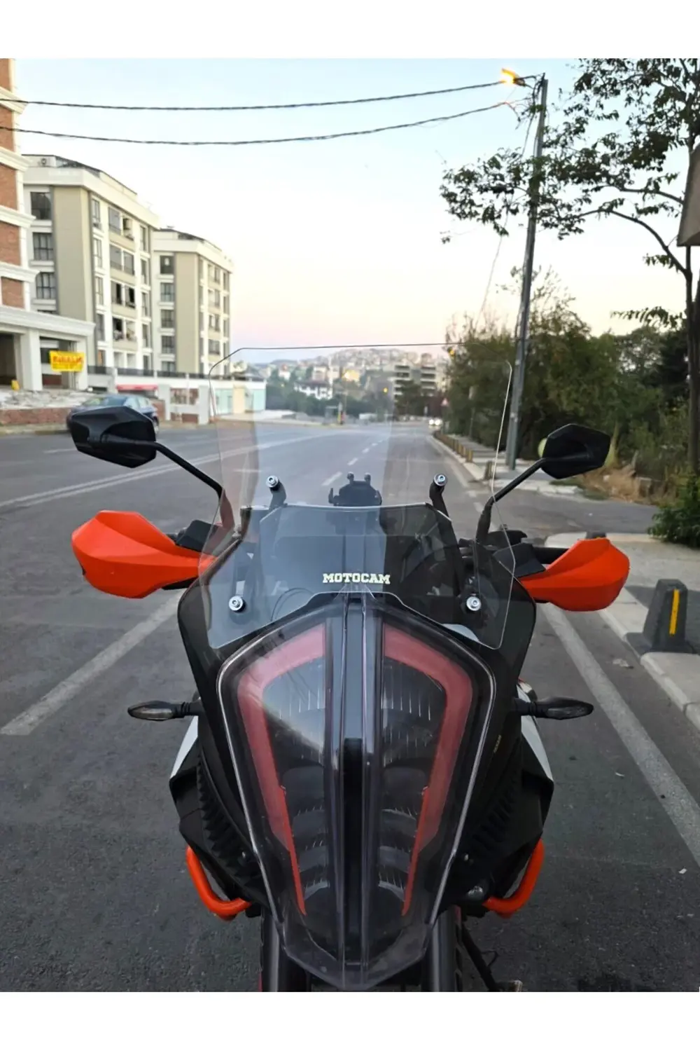 KTM 1290 Super Adventure Ön Cam 2017-2020 Model 54cm Şeffaf Renkl
