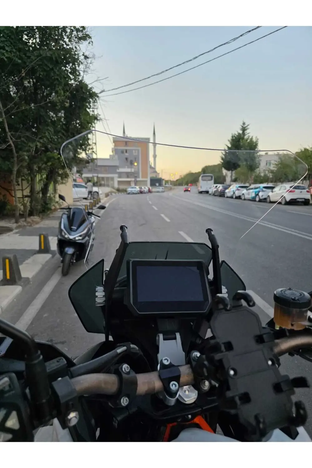 KTM 1290 Super Adventure Ön Cam 2017-2020 Model 54cm Şeffaf Renkl