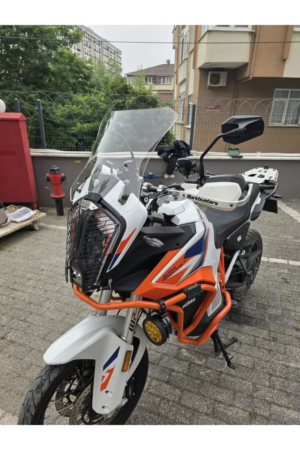 KTM 1290 Super Adventure Ön Cam 2021-2025 Model 41cm Şeffaf Renkl