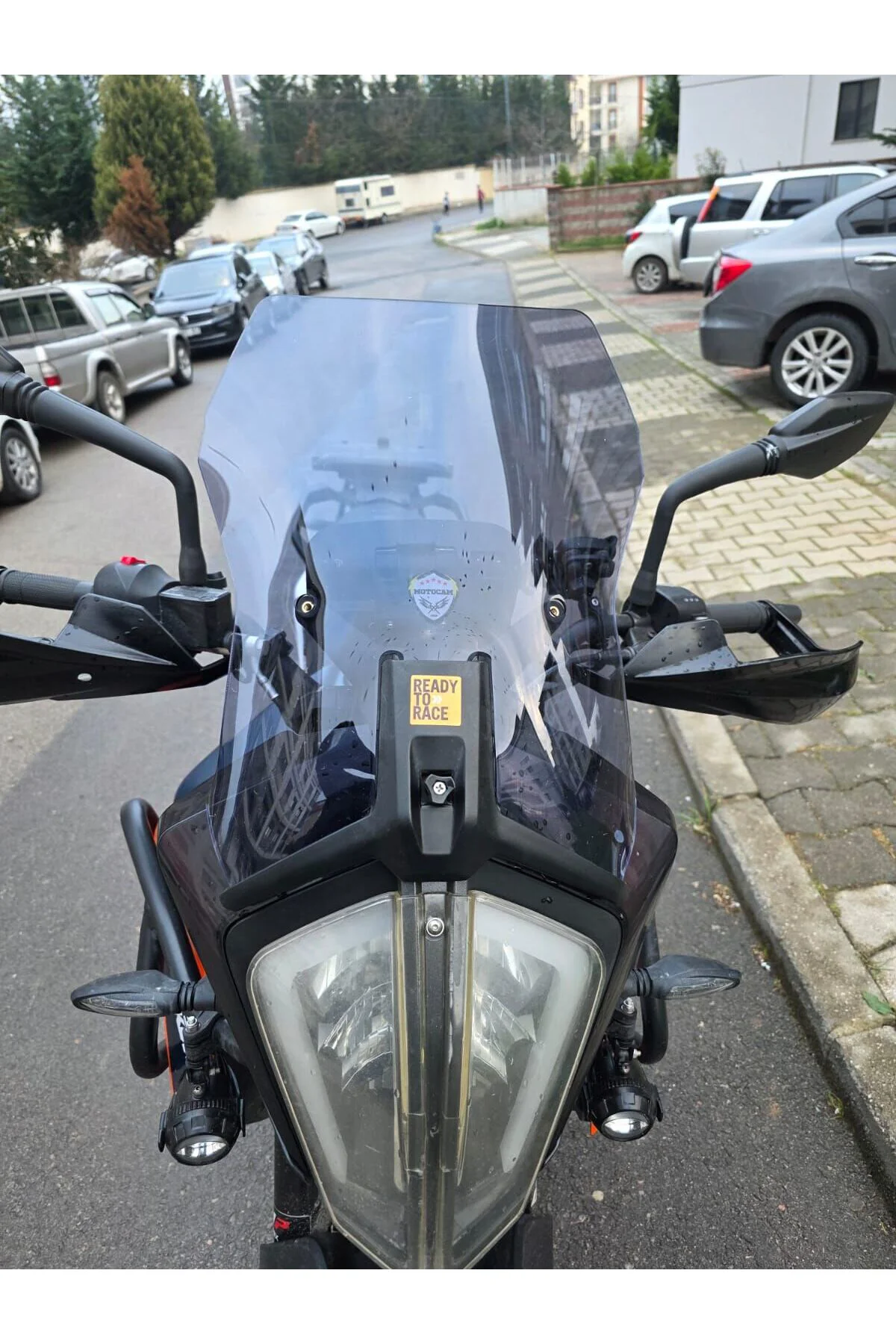 KTM 250 Adv Ön Cam 2020-2024 Model 57cm Füme Renkli 3mm APARATSIZ