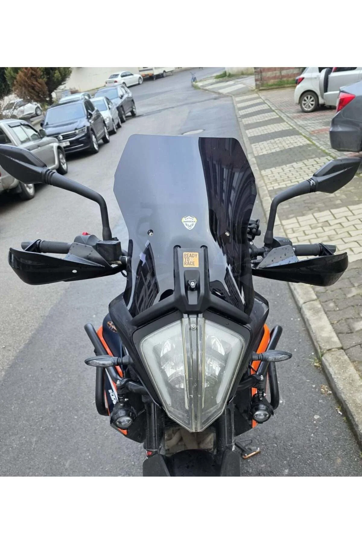 KTM 250 Adv Ön Cam 2020-2024 Model 44cm Siyah Renkli 3mm APARATSI