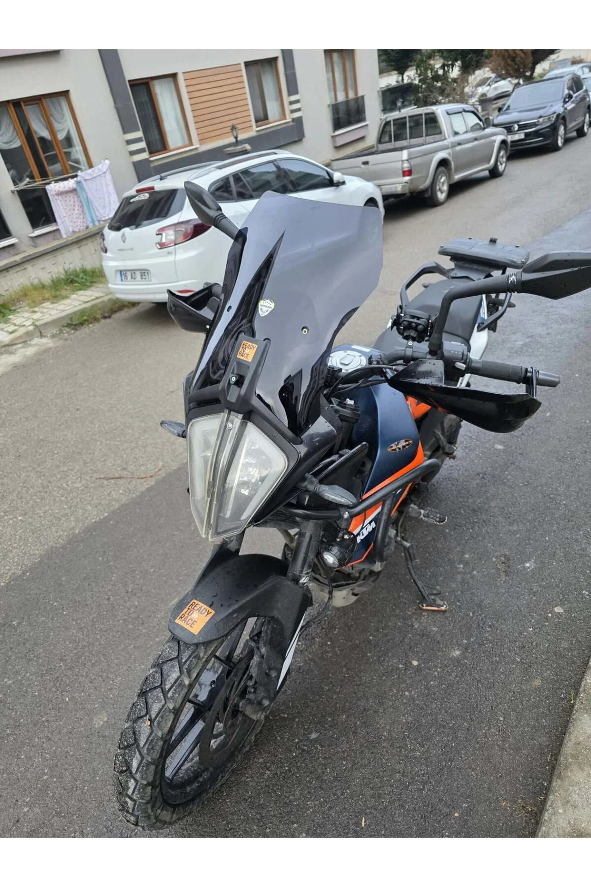 KTM 250 Adv Ön Cam 2020-2024 Model 44cm Siyah Renkli 3mm APARATSI