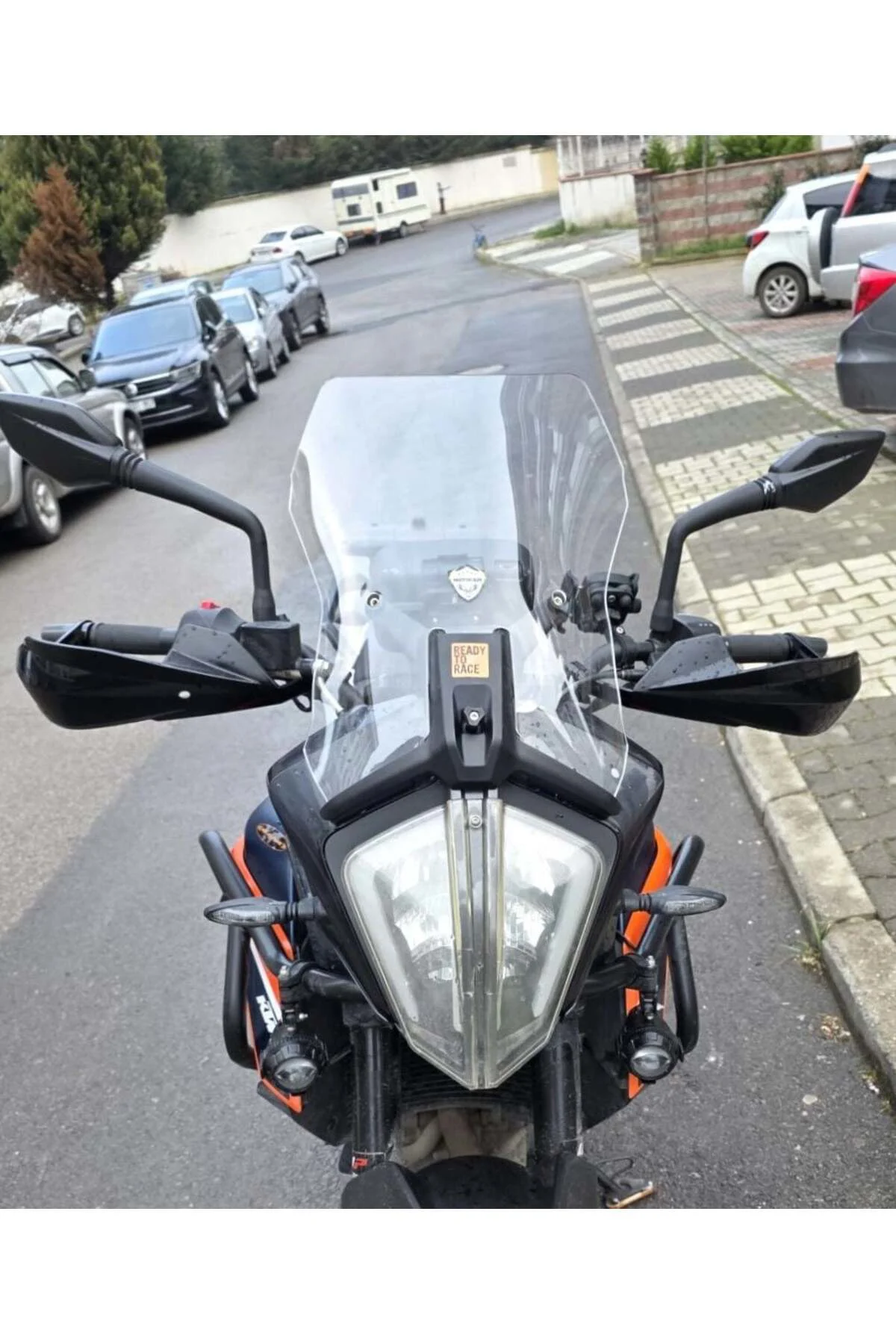 KTM 250 Adv Ön Cam 2020-2024 Model 57cm Şeffaf Renkli 3mm APARATSIZDIR