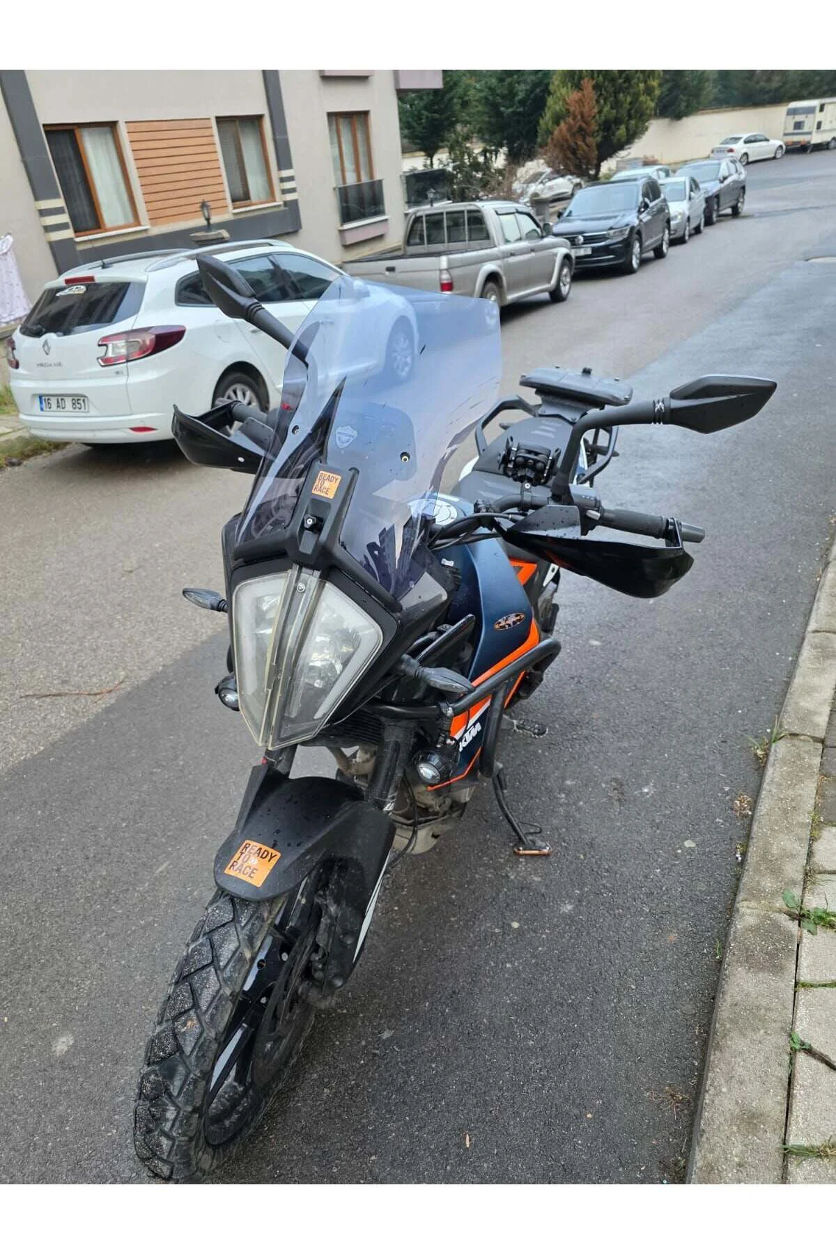 KTM 390 Adv Ön Cam 2020-2024 Model 44cm Füme Renkli 3mm APARATSIZDIR