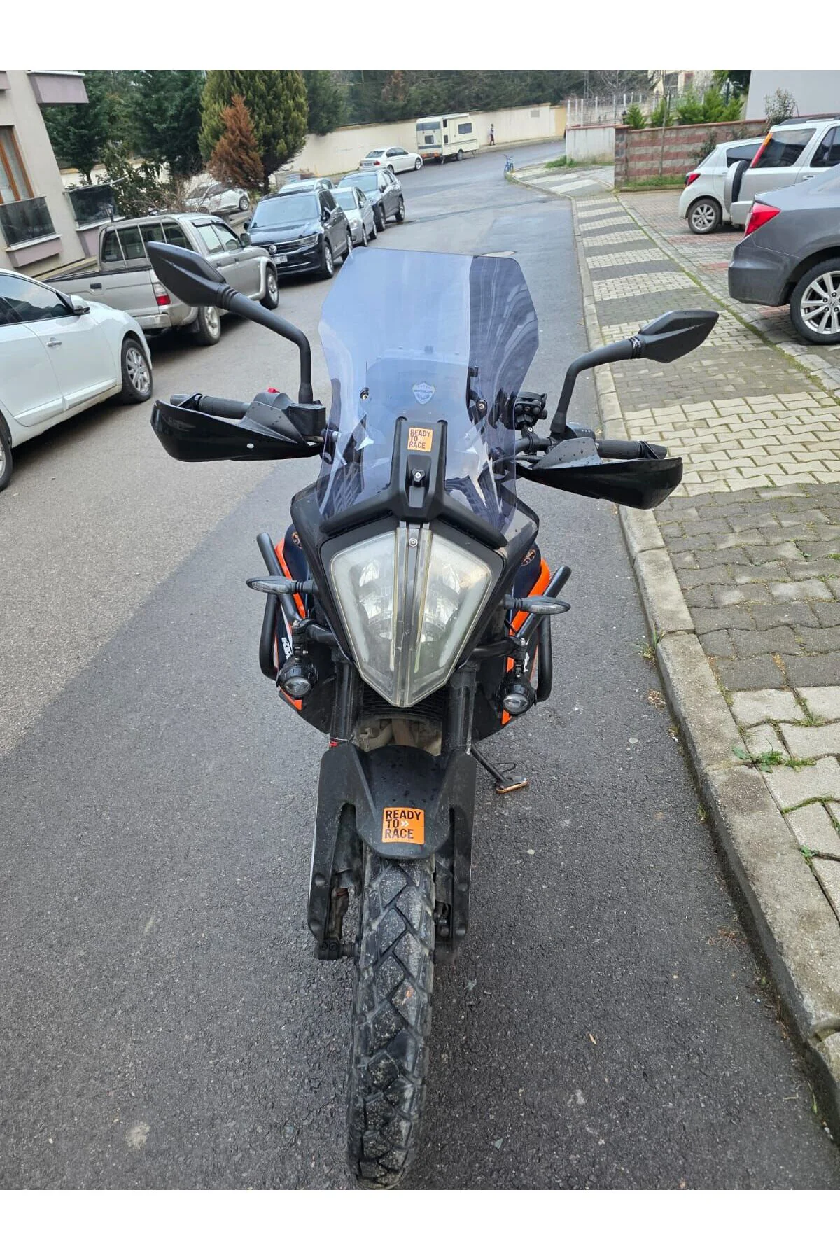 KTM 890 Adv Ön Cam 2021-2023 Model 44cm Füme Renkli 3mm APARATSIZDIR