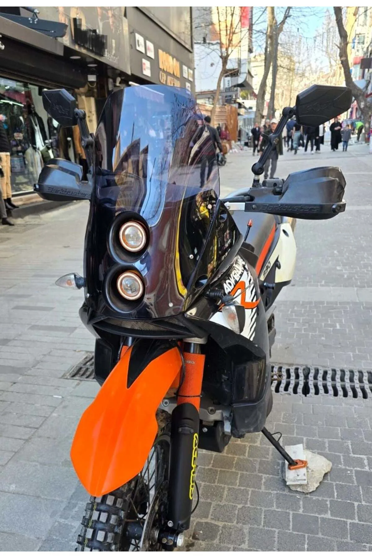 KTM 950-990 Adventure KİT RALLY Ön Cam 2006-2013 Model 51cm Füme 