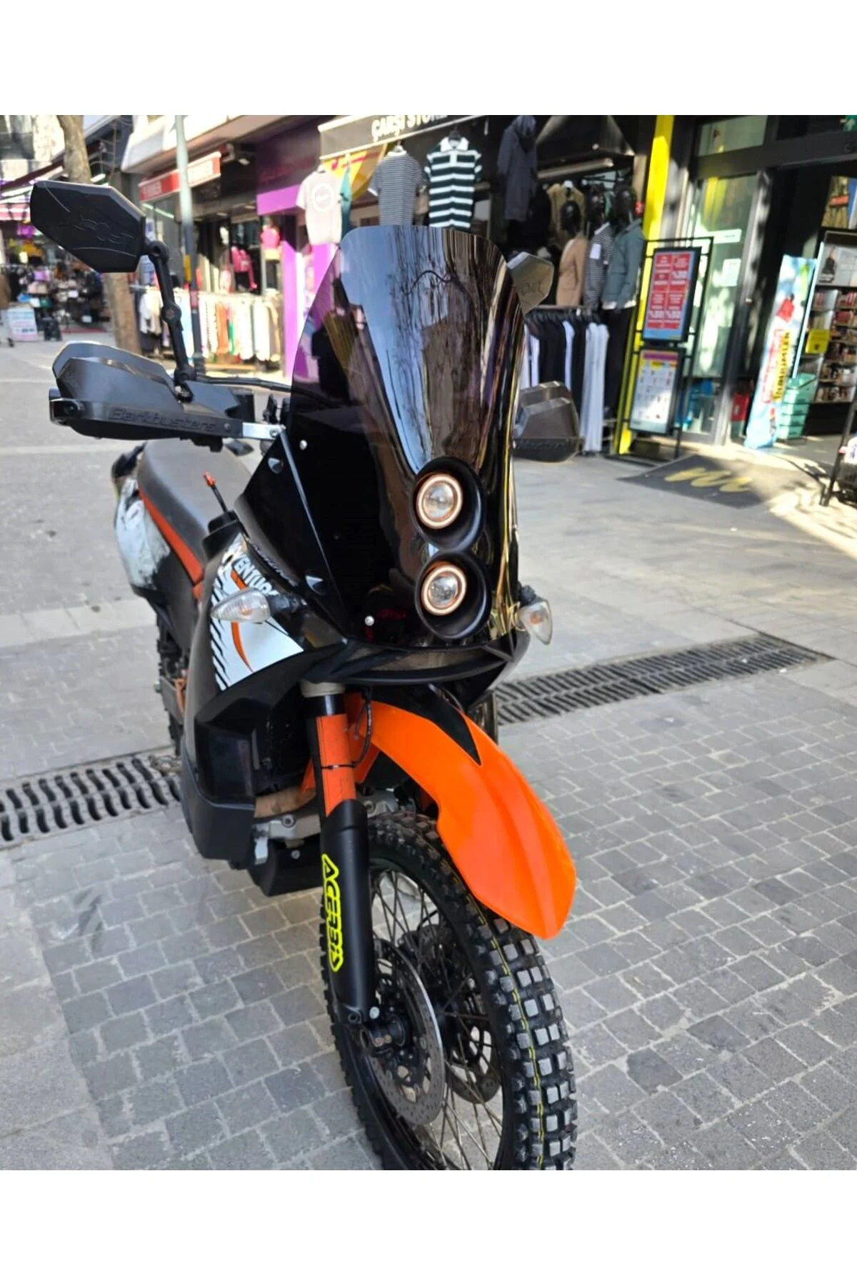 KTM 950-990 Adventure KİT RALLY Ön Cam 2006-2013 Model 51cm Siyah