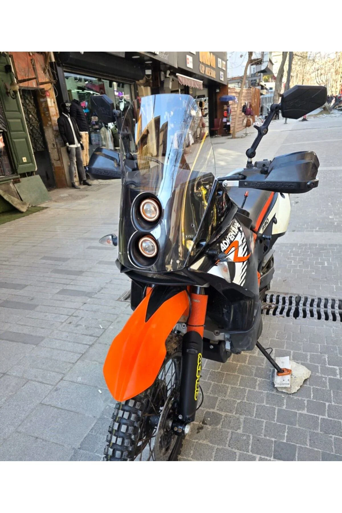 KTM 950-990 Adventure KİT RALLY Ön Cam 2006-2013 Model 51cm Şeffa