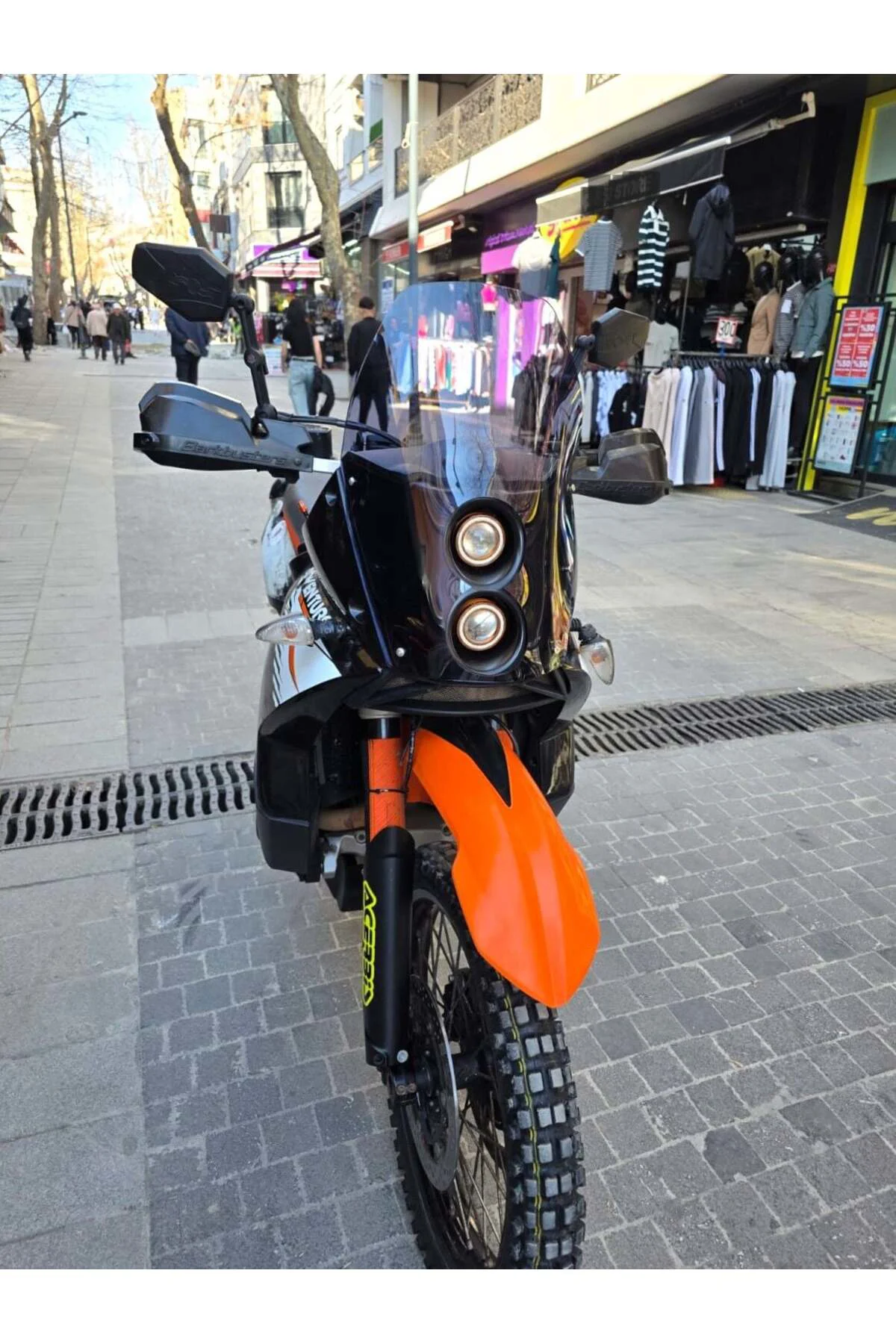 KTM 950-990 Adventure KİT RALLY Ön Cam 2006-2013 Model 51cm Füme 