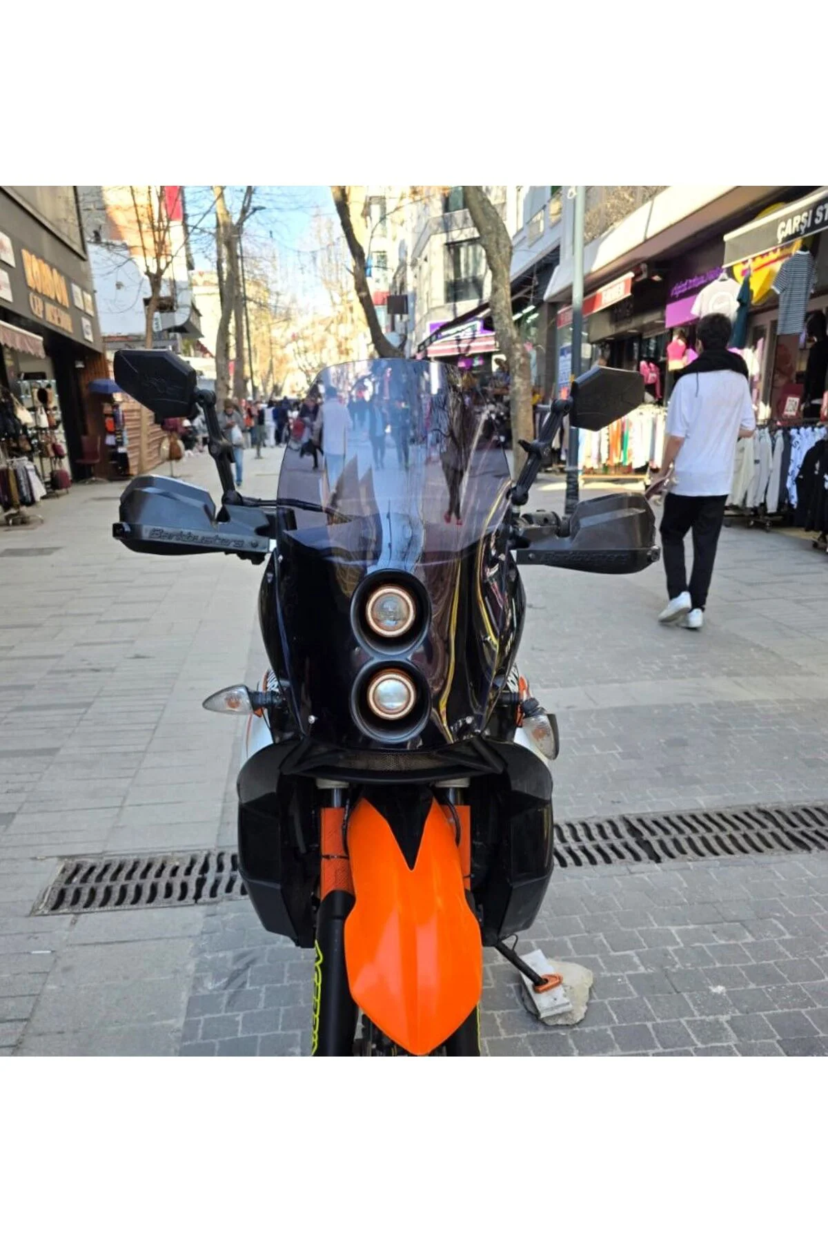 KTM 950-990 Adventure KİT RALLY Ön Cam 2006-2013 Model 51cm Füme 