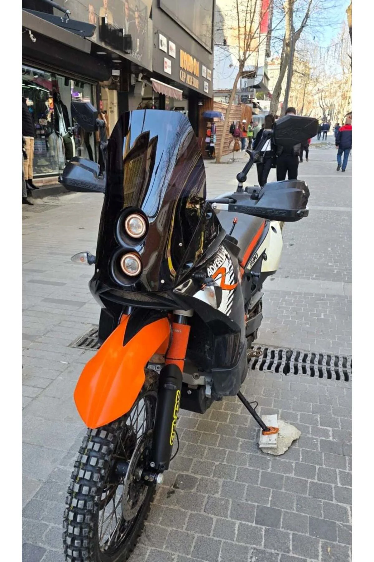 KTM 950-990 Adventure KİT RALLY Ön Cam 2006-2013 Model 51cm Siyah