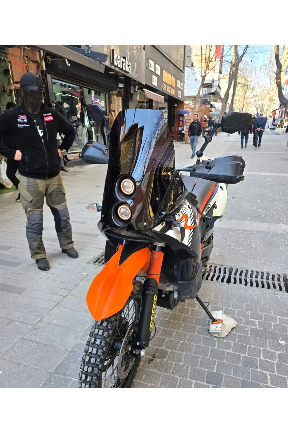 KTM 950-990 Adventure KİT RALLY Ön Cam 2006-2013 Model 51cm Siyah