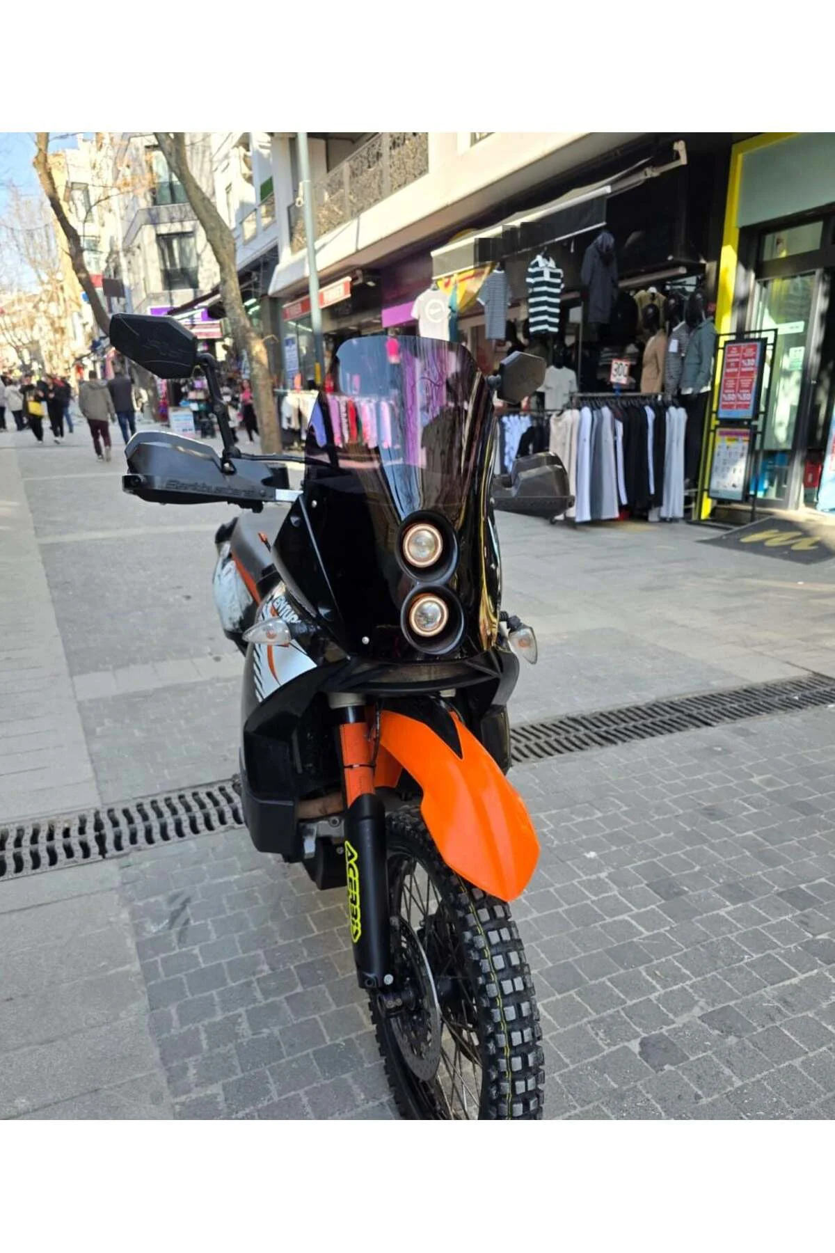 KTM 950-990 Adventure KİT RALLY Ön Cam 2006-2013 Model 51cm Siyah