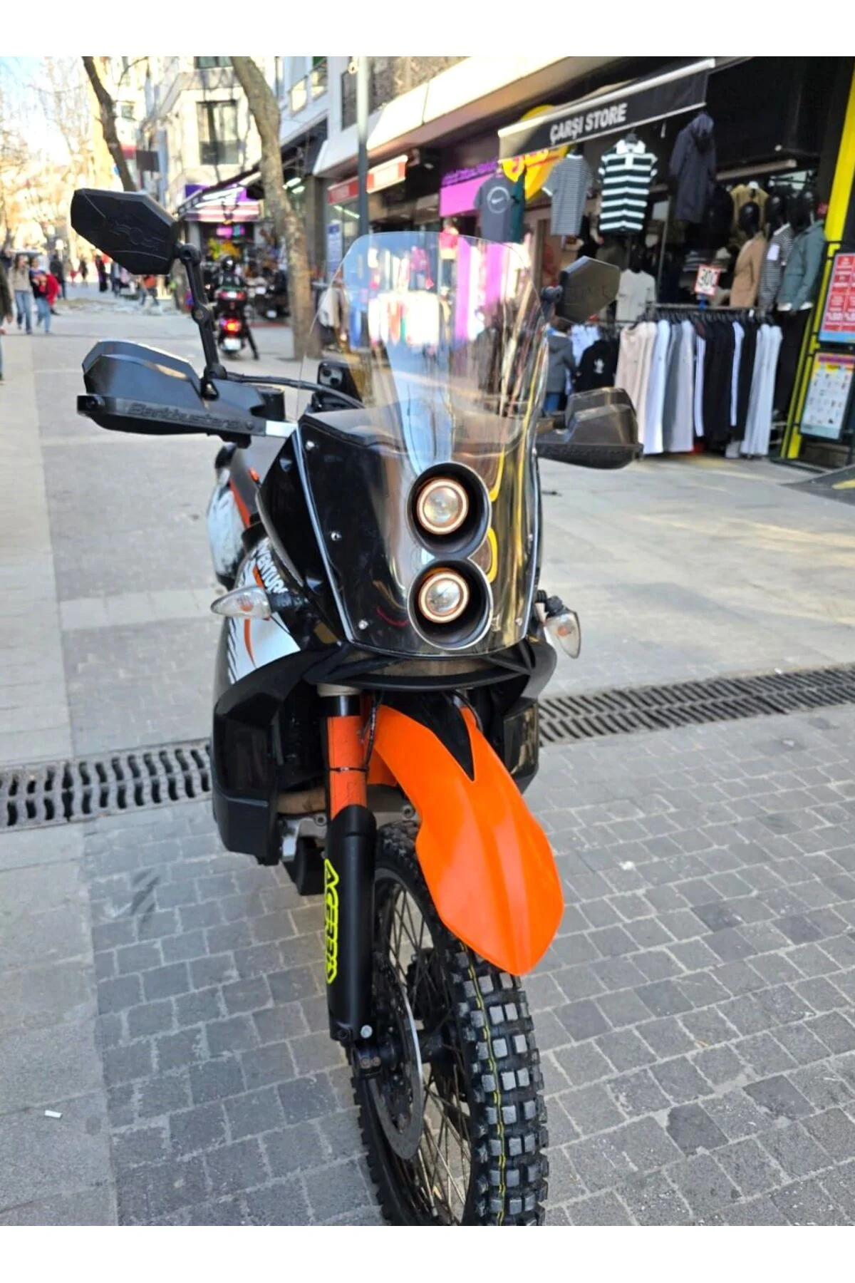 KTM 950-990 Adventure KİT RALLY Ön Cam 2006-2013 Model 51cm Şeffa