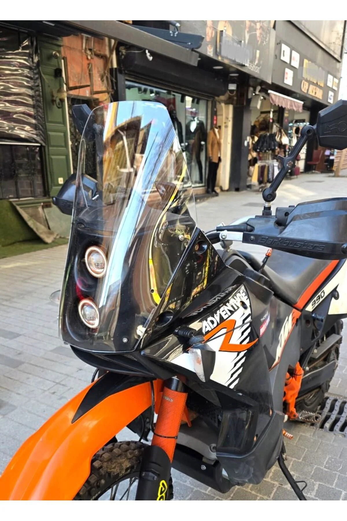 KTM 950-990 Adventure KİT RALLY Ön Cam 2006-2013 Model 51cm Tam Ş