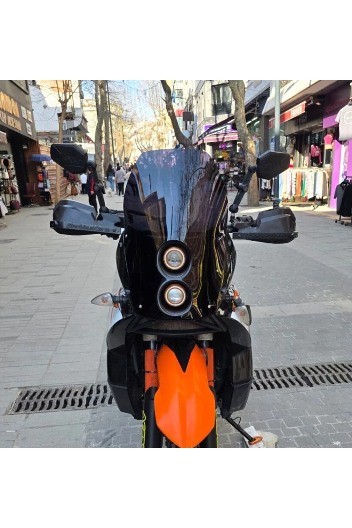KTM 950-990 Adventure KİT RALLY Ön Cam 2006-2013 Model 51cm Siyah