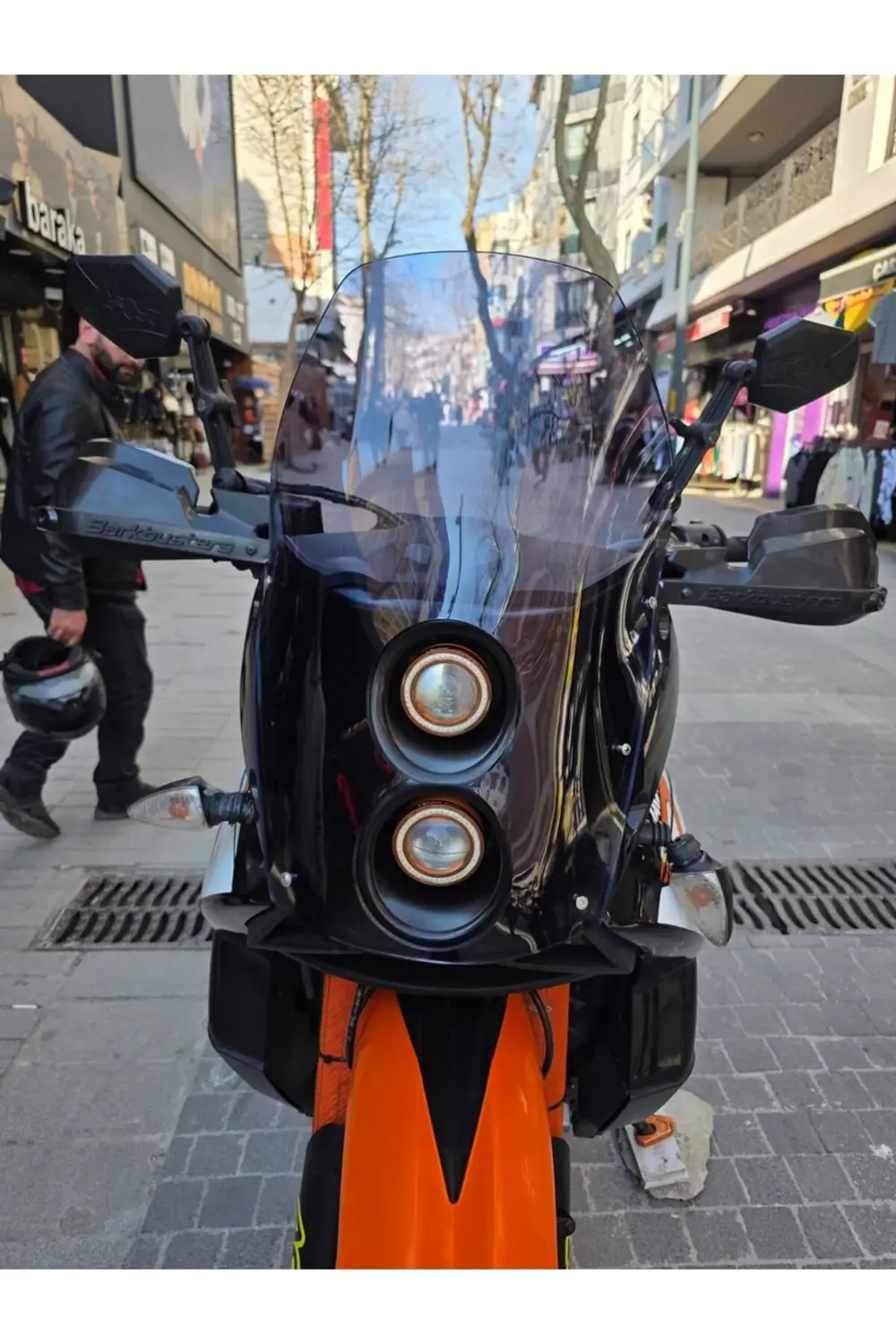 KTM 950-990 Adventure KİT RALLY Ön Cam 2006-2013 Model 51cm Füme