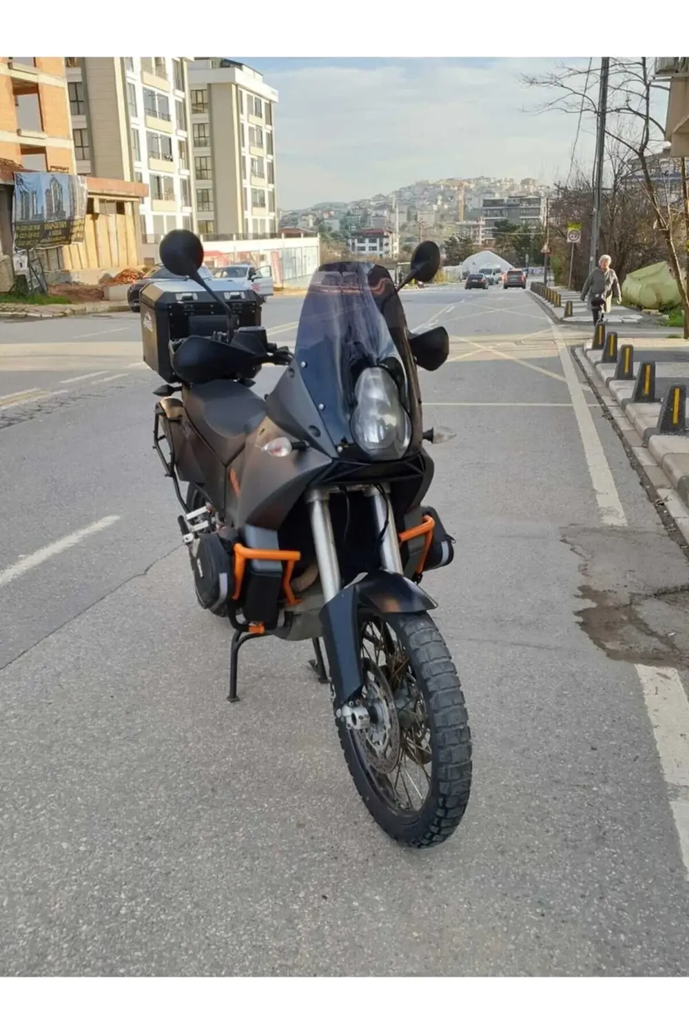 KTM 990 Adventure Ön Cam 2015-2018 Model 52cm Siyah Renkli 4mm