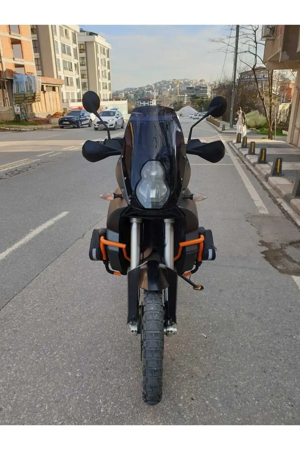 KTM 990 Adventure Ön Cam 2015-2018 Model 52cm Siyah Renkli 4mm