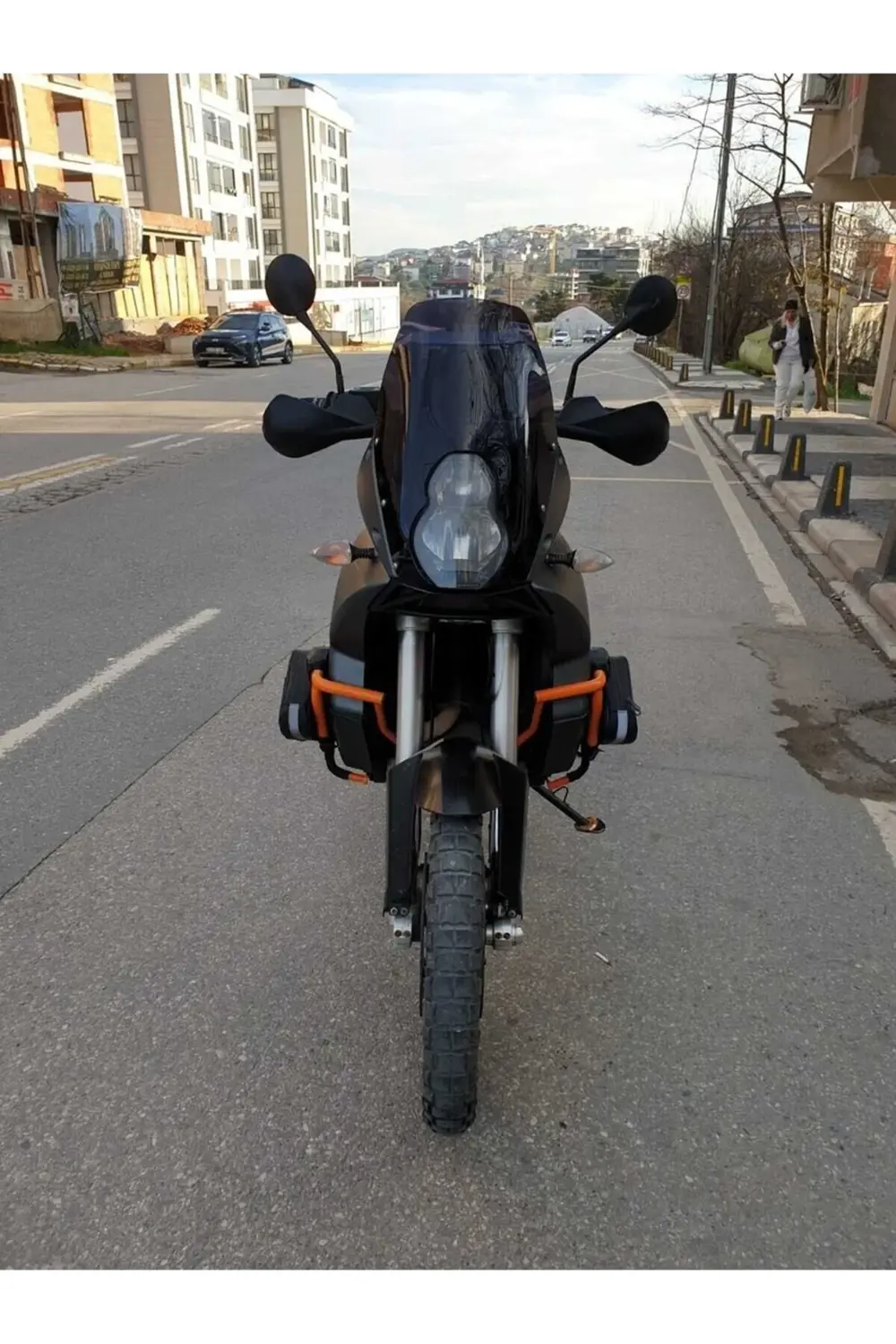 KTM 990 Adventure Ön Cam 2015-2018 Model 52cm Siyah Renkli 4mm