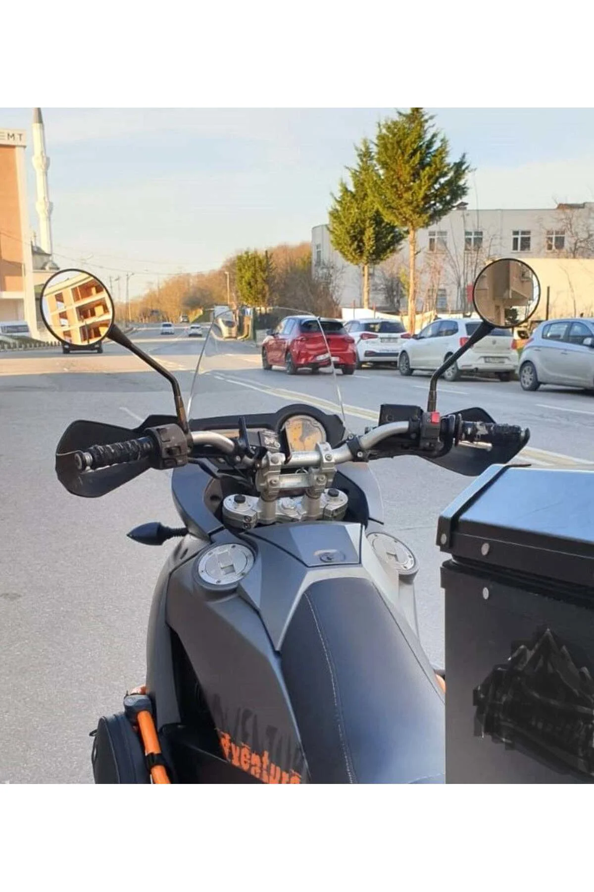 KTM 990 Adventure Ön Cam 2015-2018 Model 52cm Şeffaf Renkli 4mm