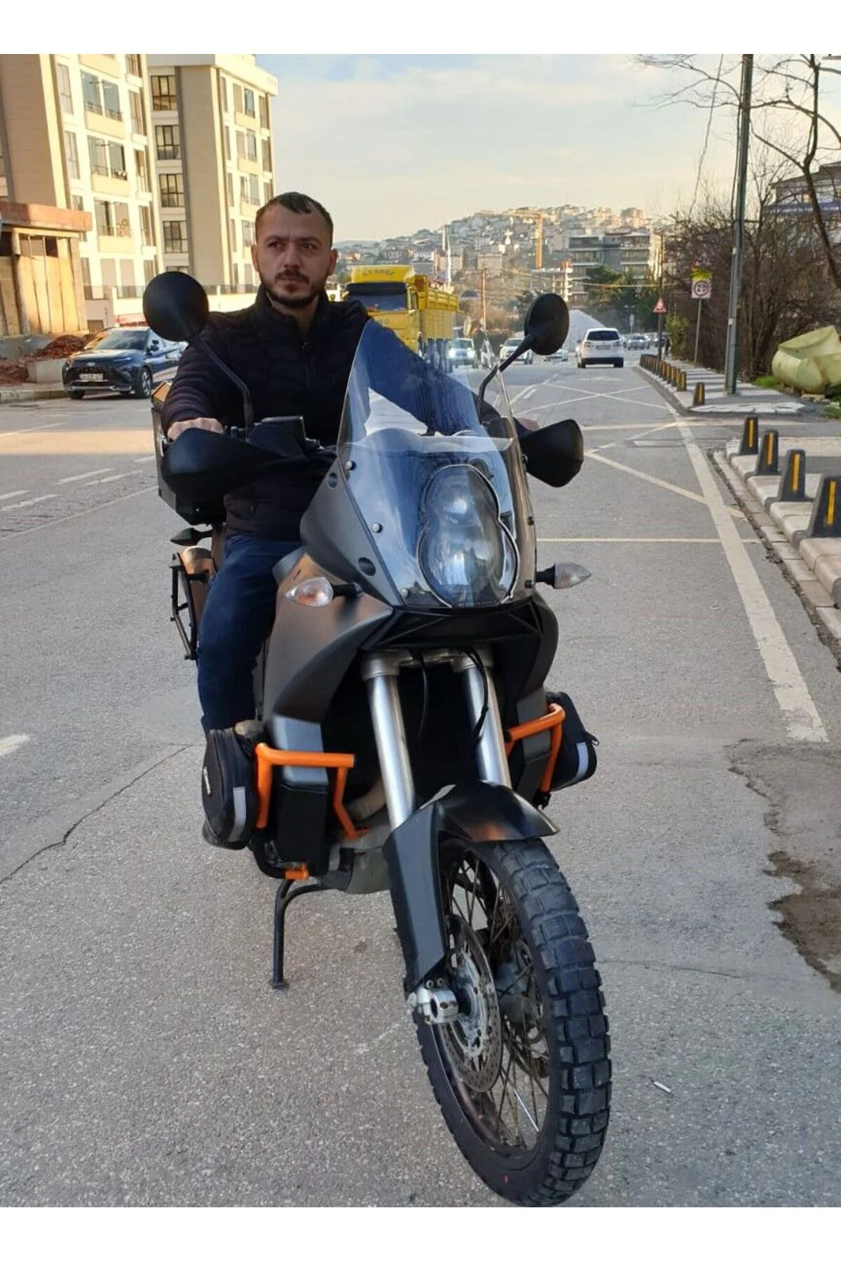 KTM 990 Adventure Ön Cam 2015-2018 Model 52cm Şeffaf Renkli 4mm