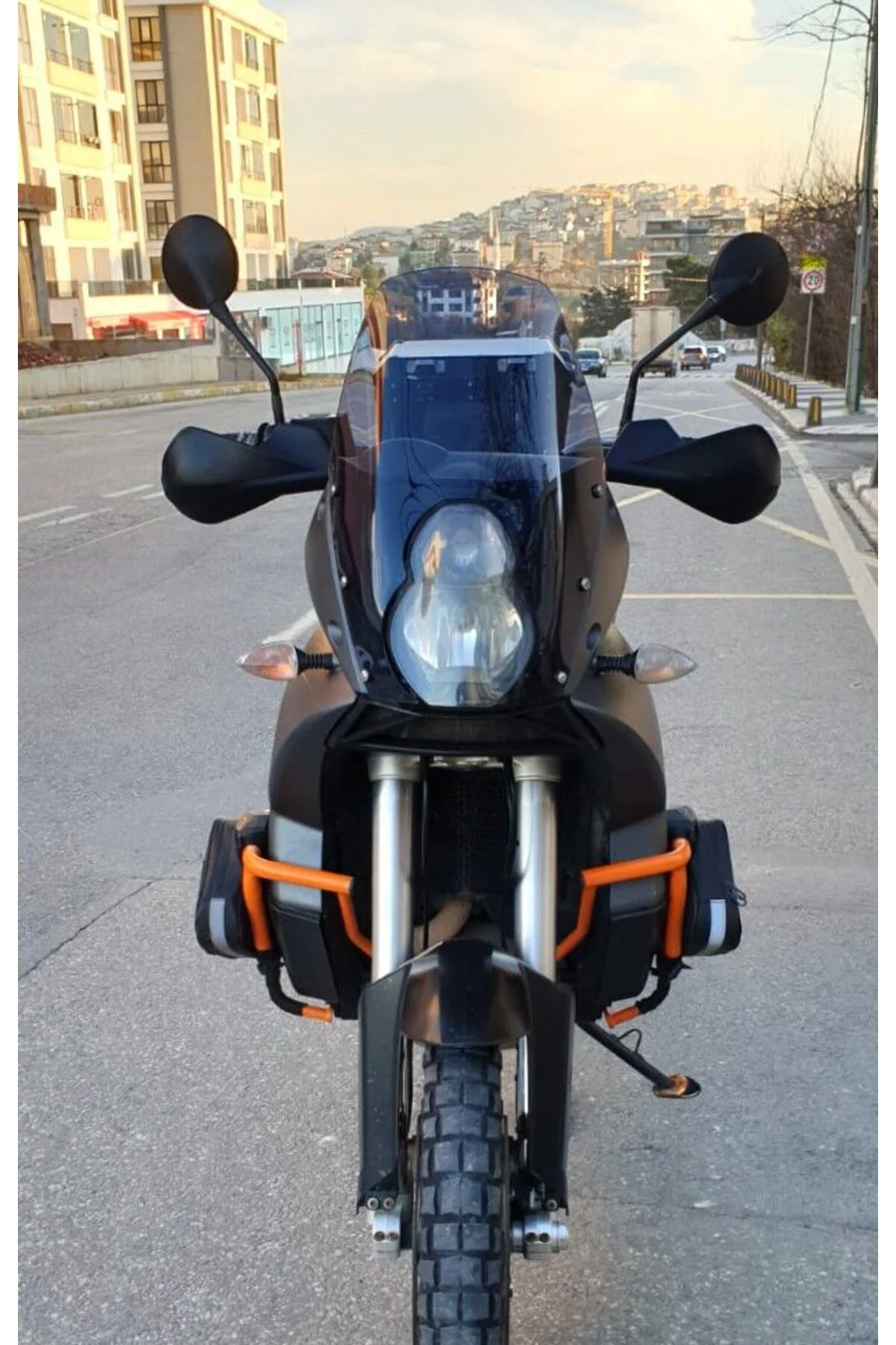 KTM 990 Adventure Ön Cam 2015-2018 Model 52cm Füme Renkli 4mm