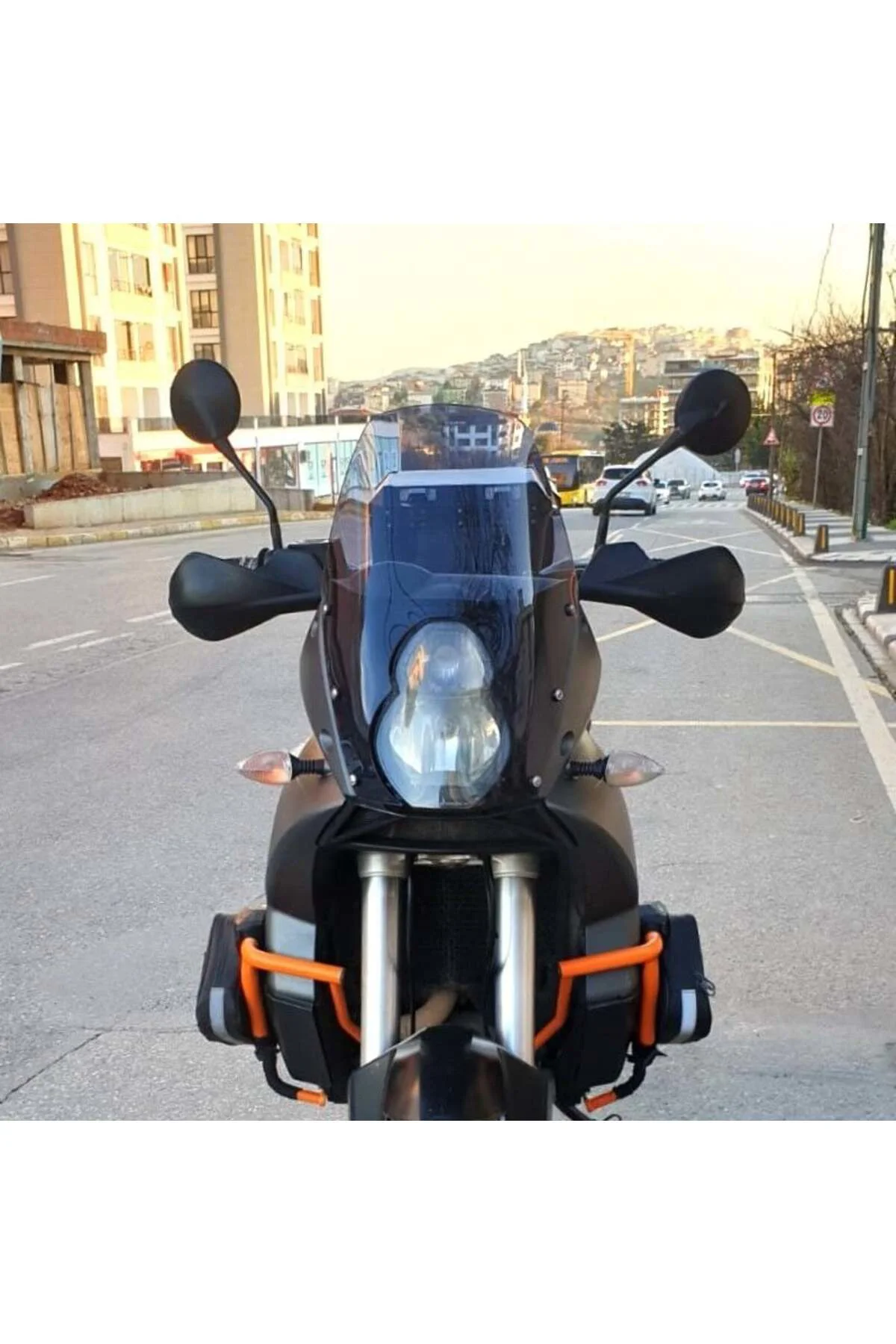 KTM 990 Adventure Ön Cam 2015-2018 Model 52cm Füme Renkli 4mm