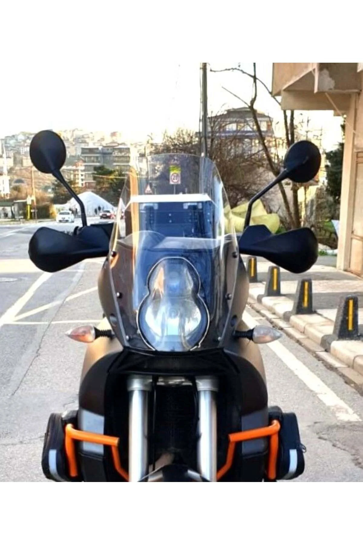 KTM 990 Adventure Ön Cam 2015-2018 Model 52cm Şeffaf Renkli 4mm