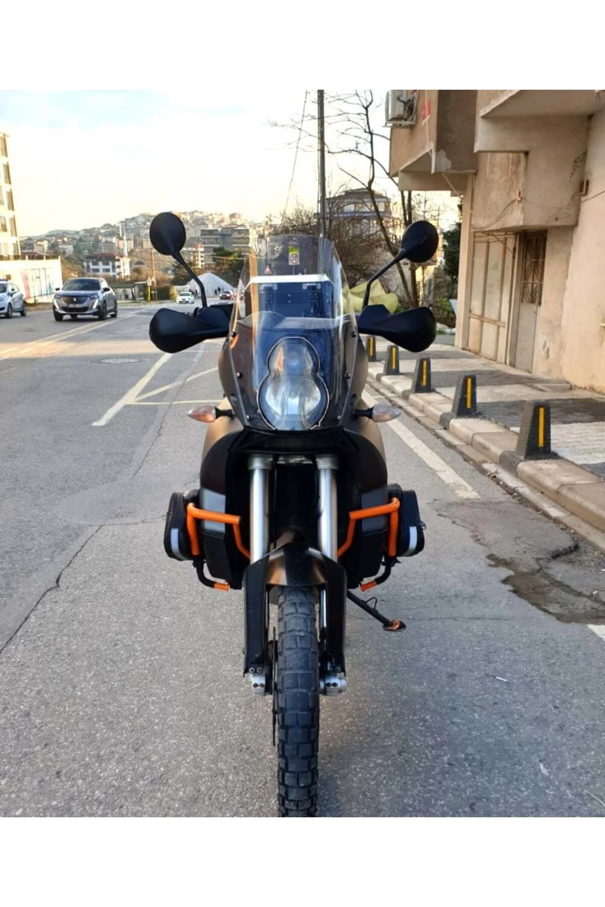 KTM 990 Adventure Ön Cam 2015-2018 Model 52cm Şeffaf Renkli 4mm