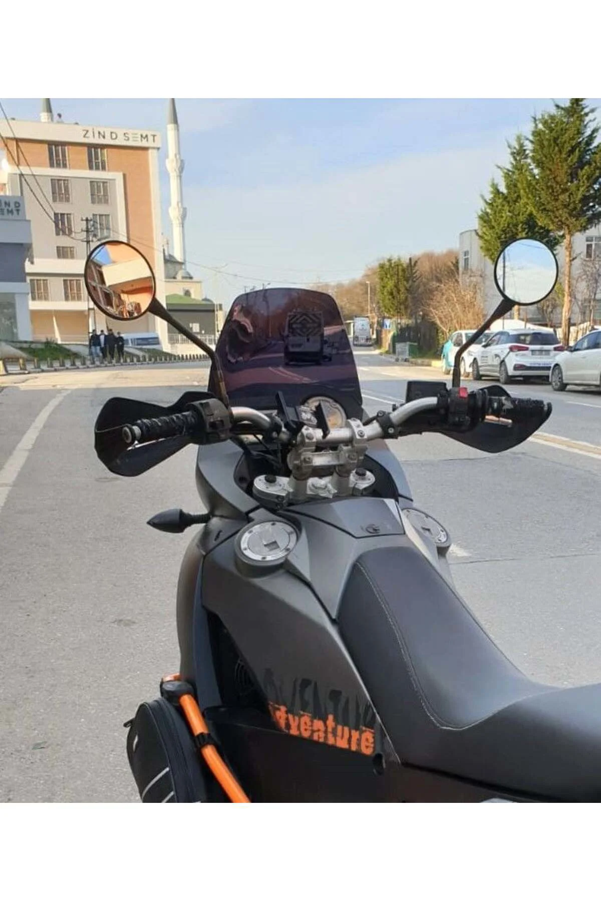 KTM 990 Adventure Ön Cam 2015-2018 Model 52cm Siyah Renkli 4mm