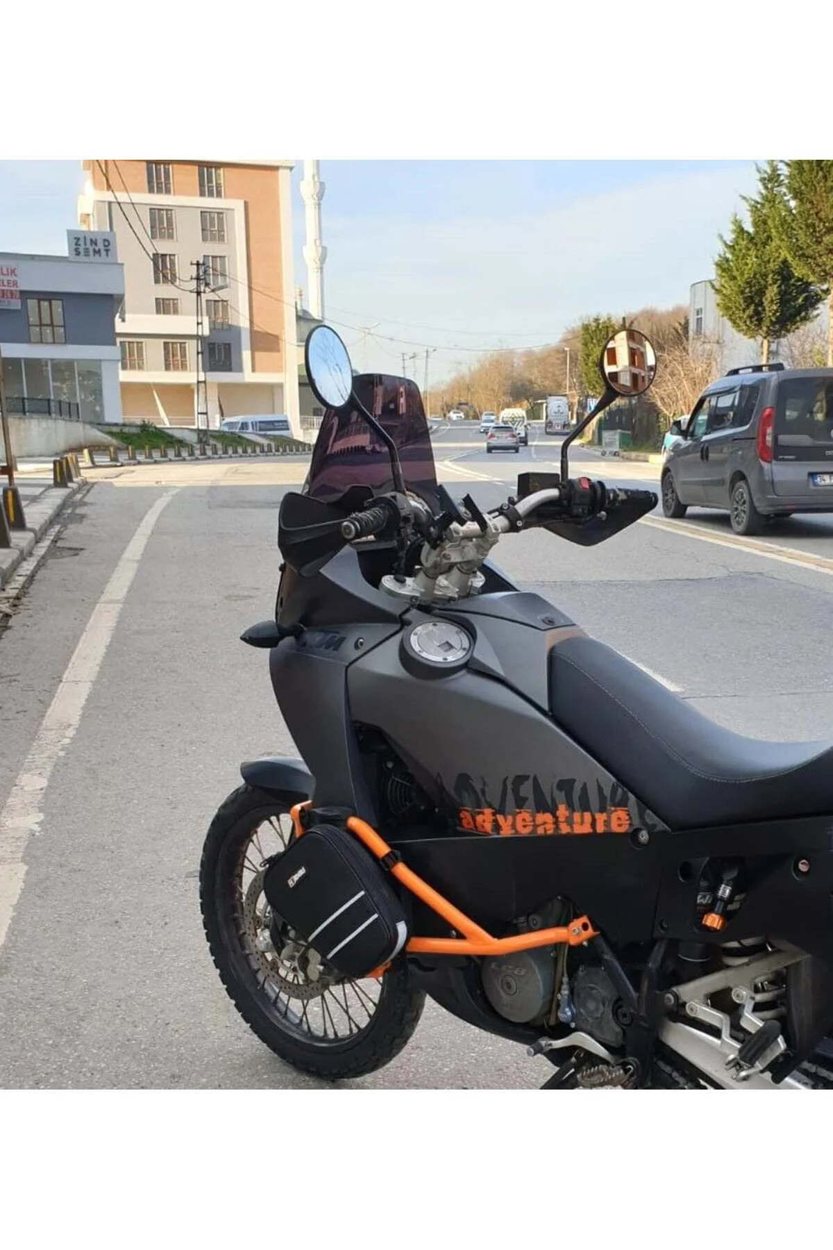 KTM 990 Adventure Ön Cam 2015-2018 Model 52cm Siyah Renkli 4mm