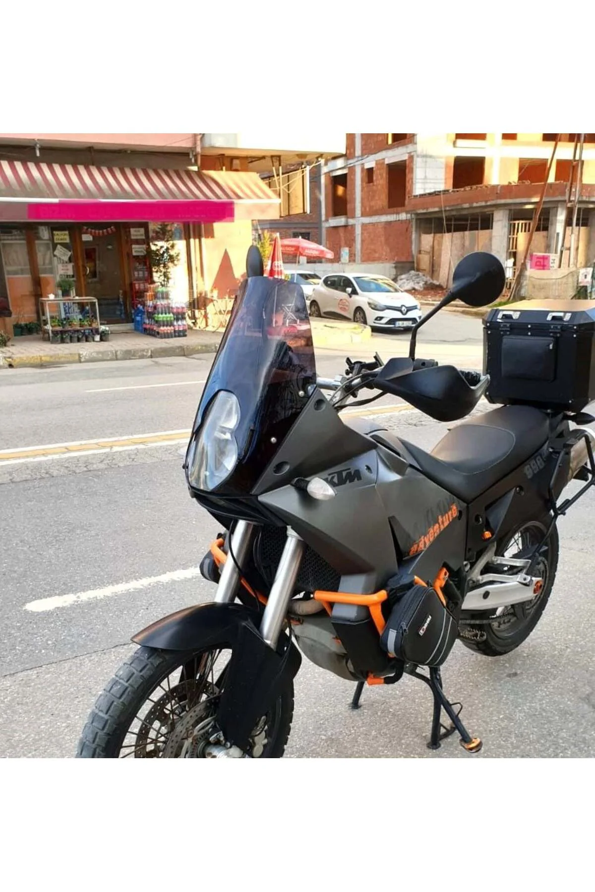 KTM 990 Adventure Ön Cam 2015-2018 Model 52cm Siyah Renkli 4mm