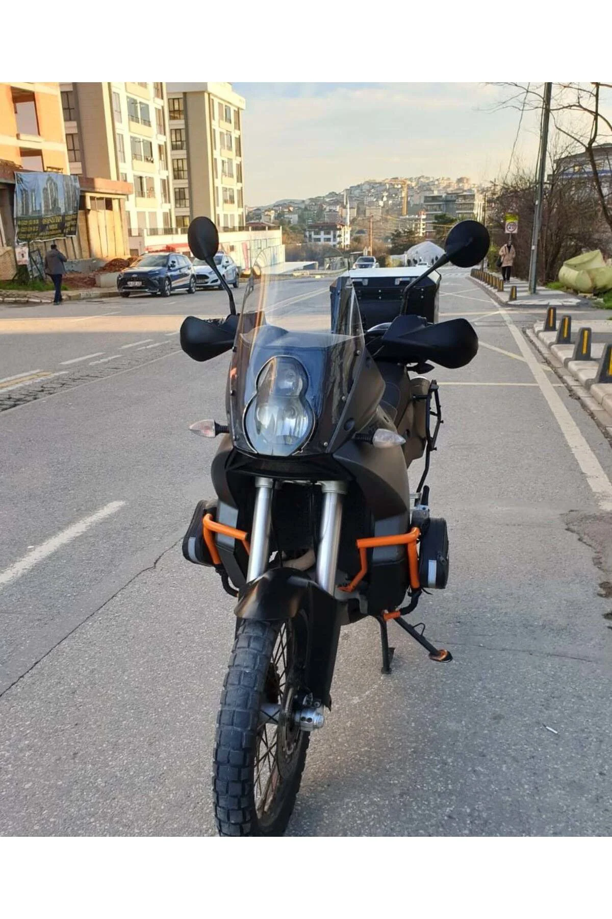 KTM 990 Adventure Ön Cam 2015-2018 Model 52cm Şeffaf Renkli 4mm